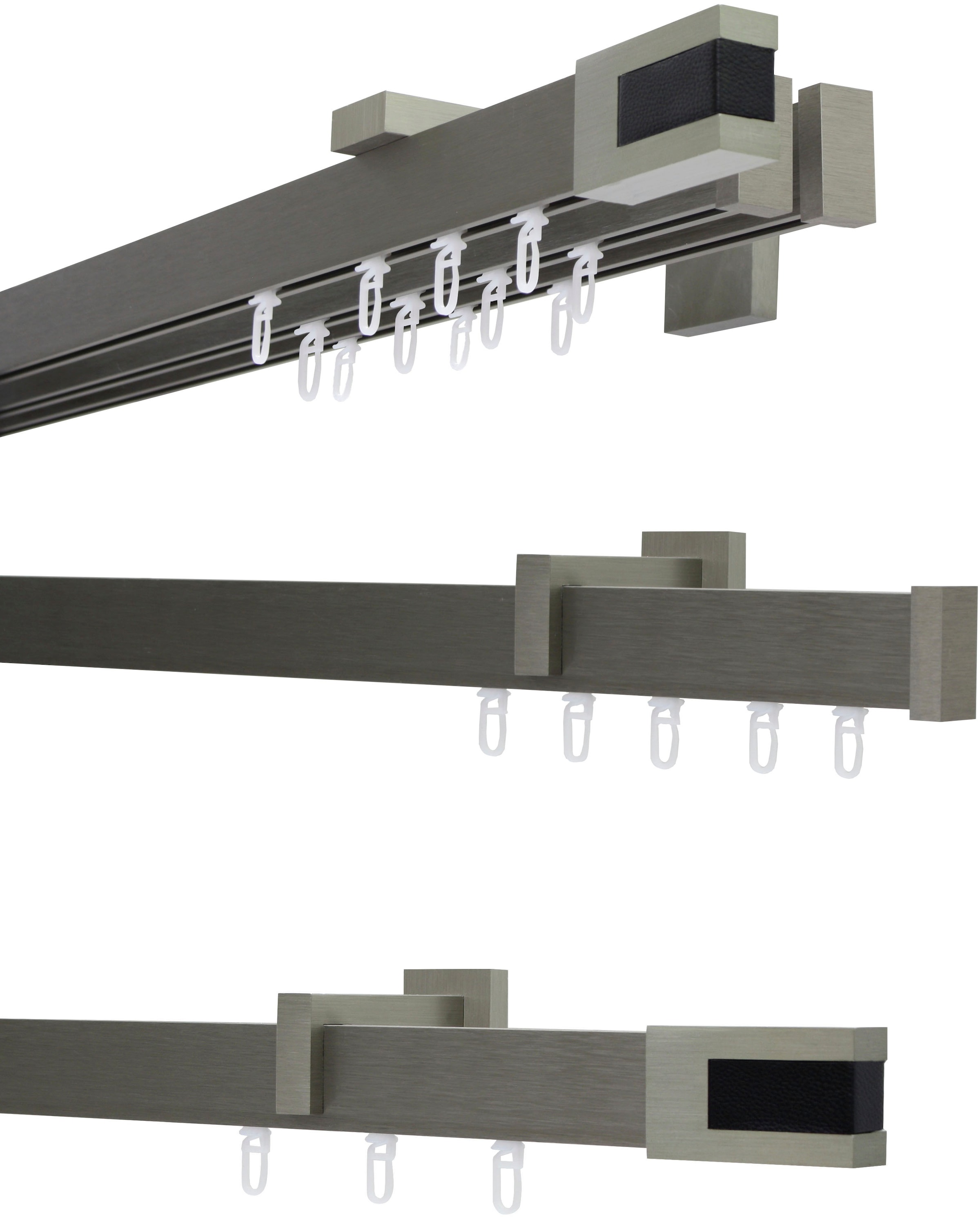 SCHÖNER WOHNEN-Kollektion Tringle à rideaux »Matteo mit Innenlauf, rechteckig« 1 läufig-läufig