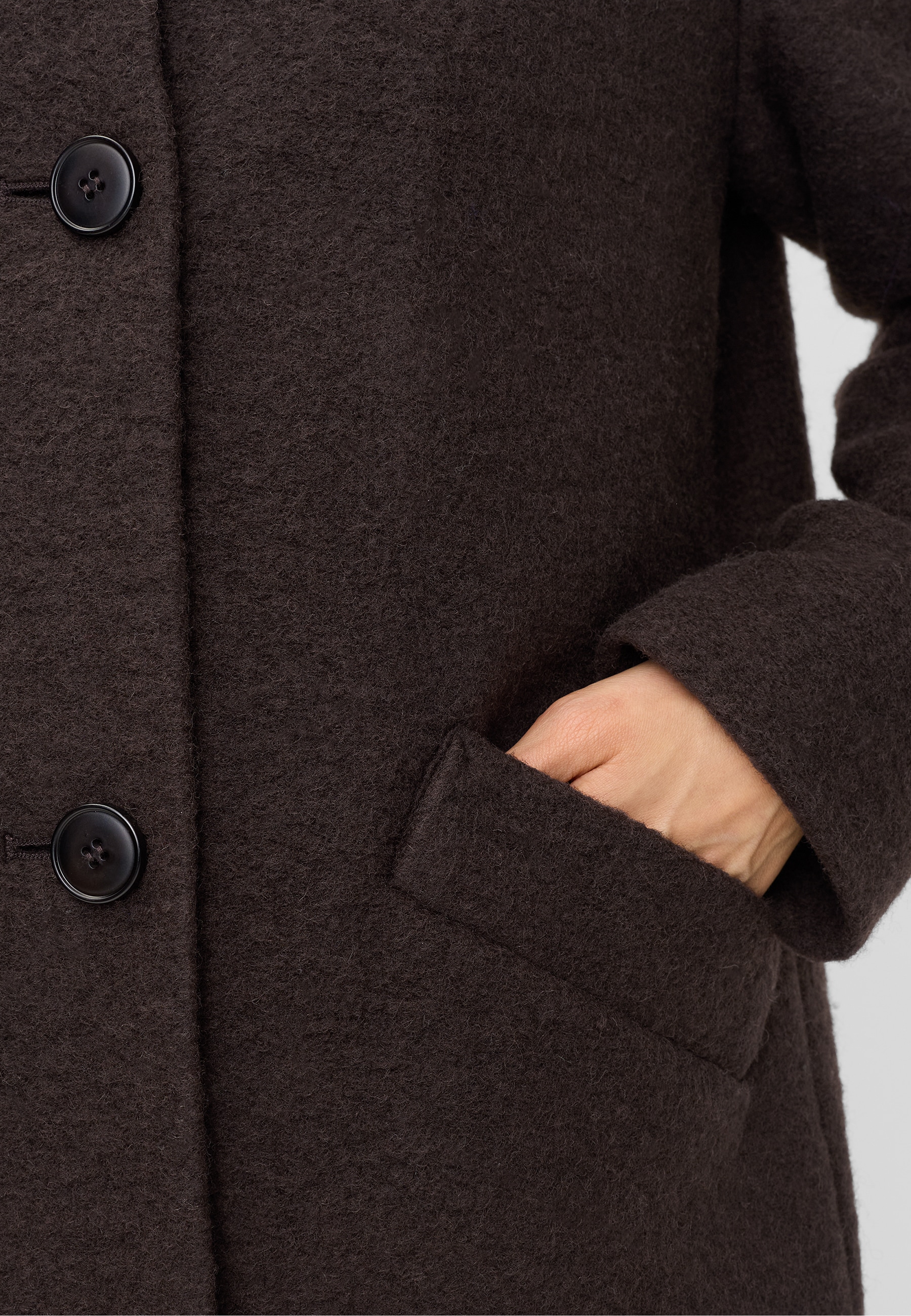 Fuchs Schmitt Manteau en laine Col montant, coupe régulière, mélange de laine