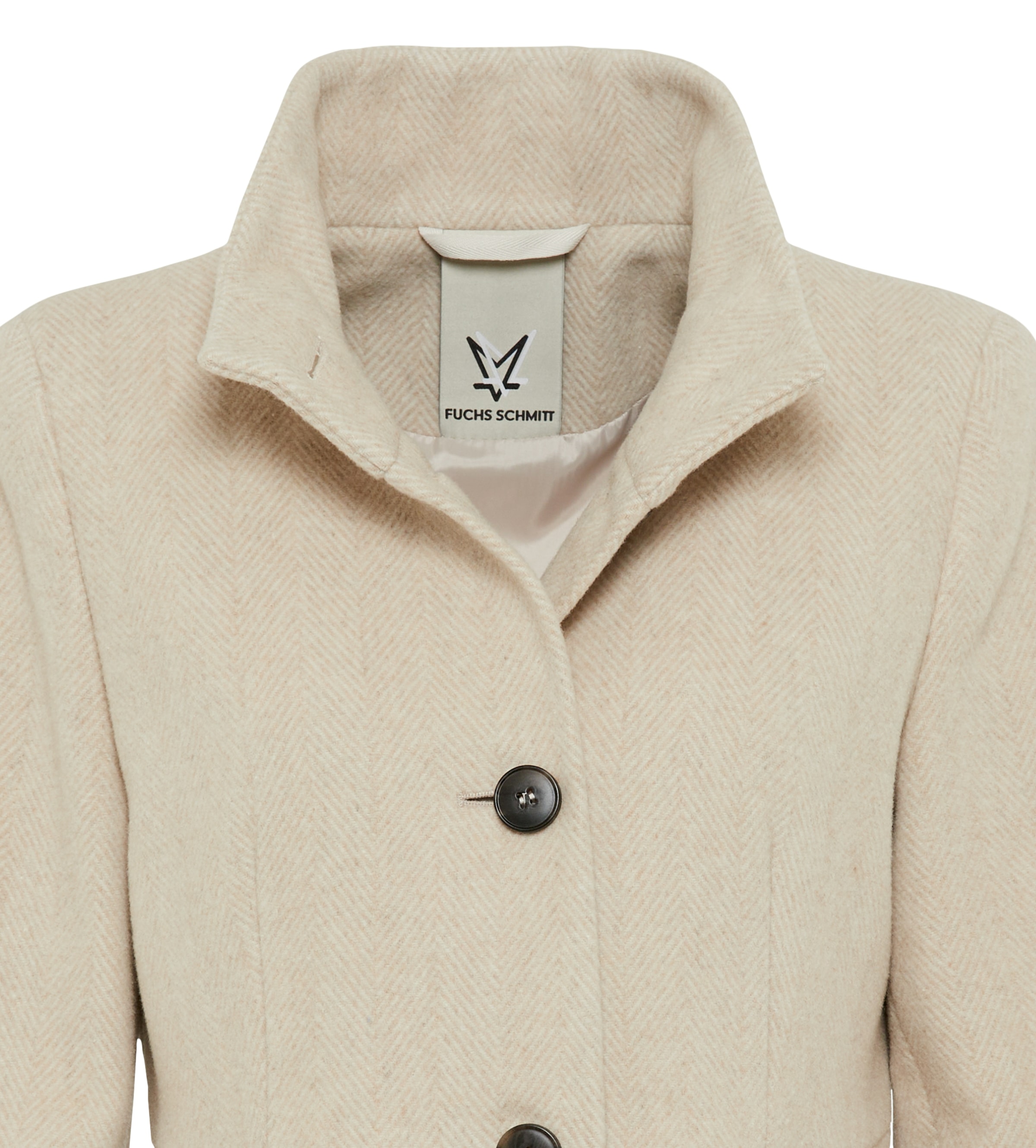 Fuchs Schmitt Manteau court en mélange de laine, col montant