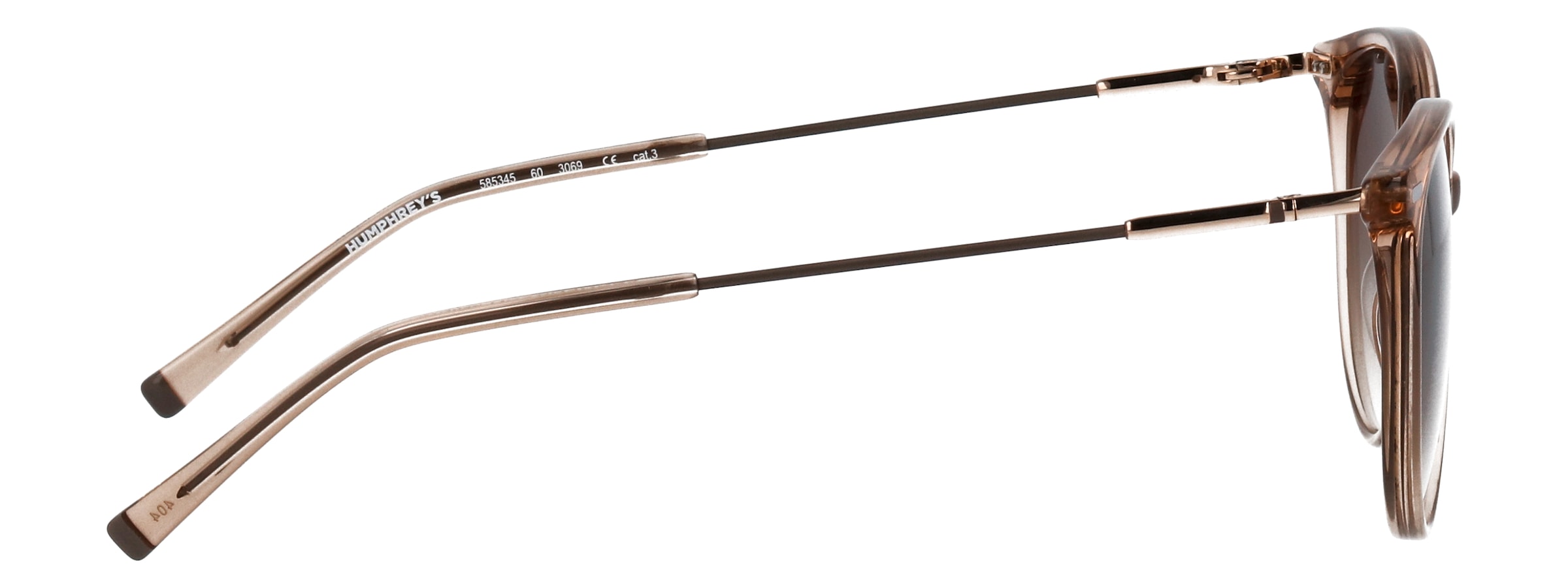 HUMPHREY´S eyewear Sonnenbrille »Modell 585345« Form Karree/Eckig, Logoschriftzug auf Bügel, Kombifassung