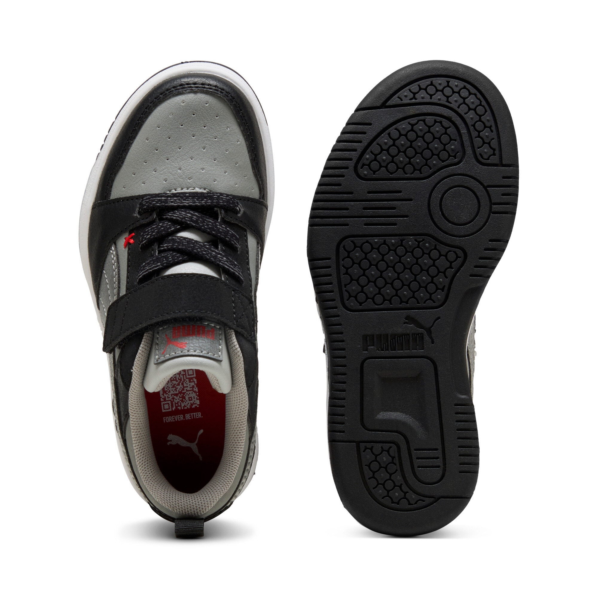 PUMA Sneaker »REBOUND V6 LO MID 90S AC+ PS«  mit Klettverschluss, leicht profilierte Gummilaufsohle