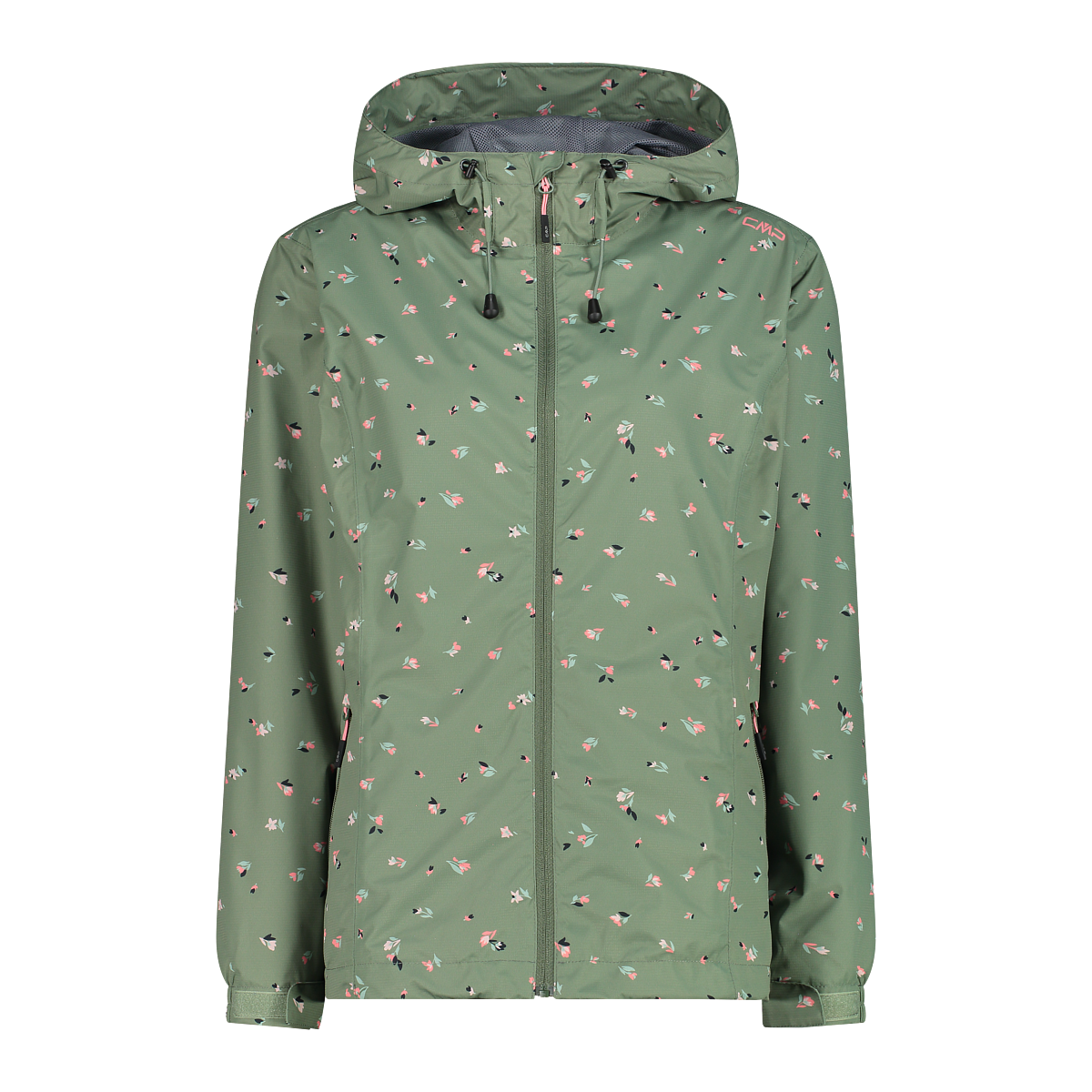 CMP Regenjacke mit Kapuze Übergangsjacke, mit dezenten Reflektordetails