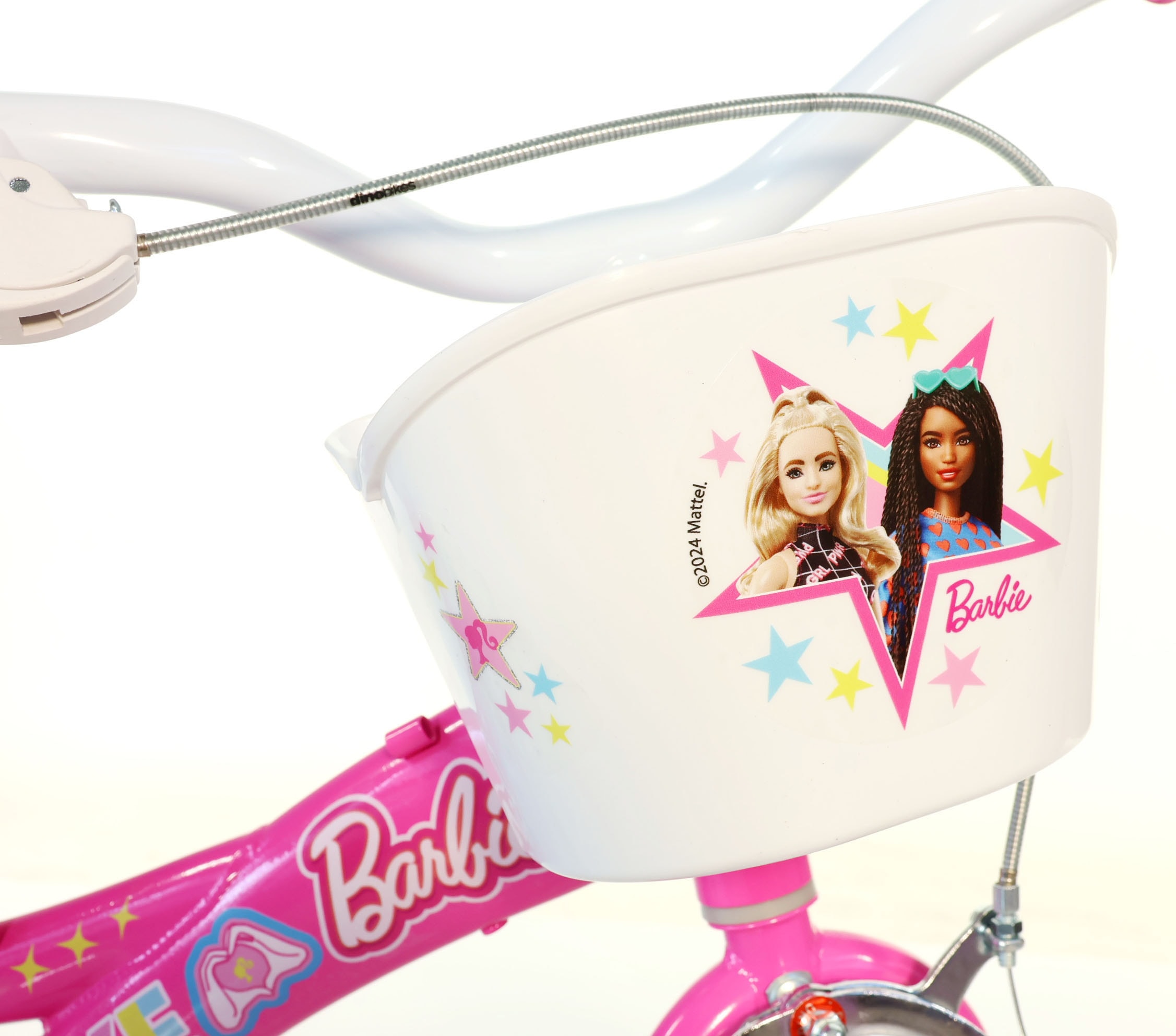 Dino Bikes Vélo pour enfant »Barbie 12" Kinderfahrrad 2-4 Jahre« 1 Gang Sans engrenages