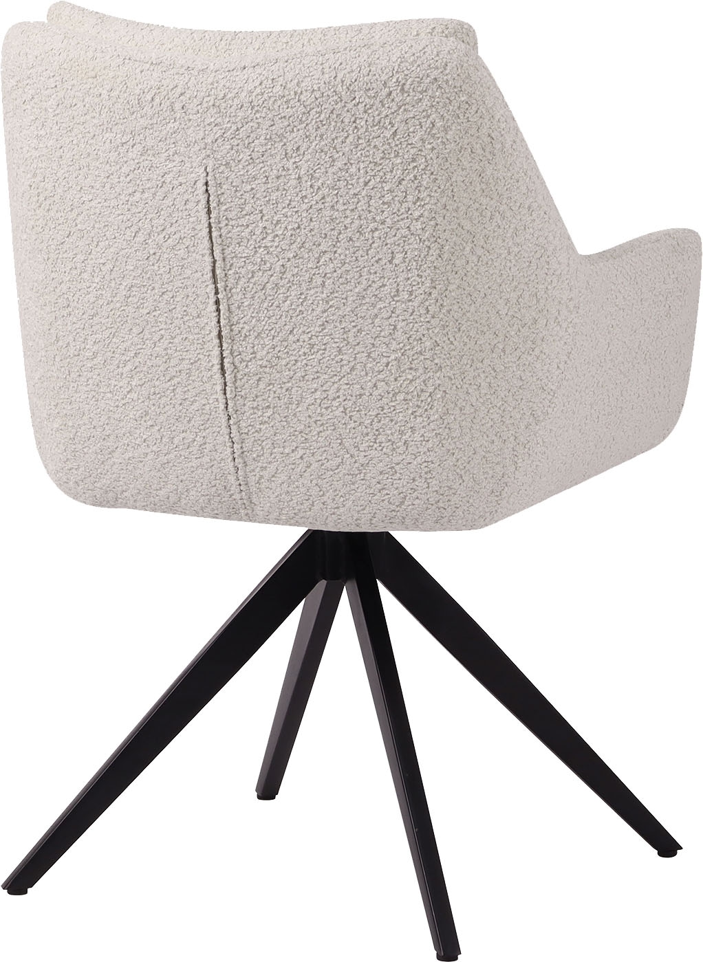 SIT Armlehnstuhl »Bordeaux Bouclé Stoff mit 360° Drehfunktion & Metallgestel« () Flexible Drehfunktion & Öko-Tex Bouclé-Bezug für Komfort