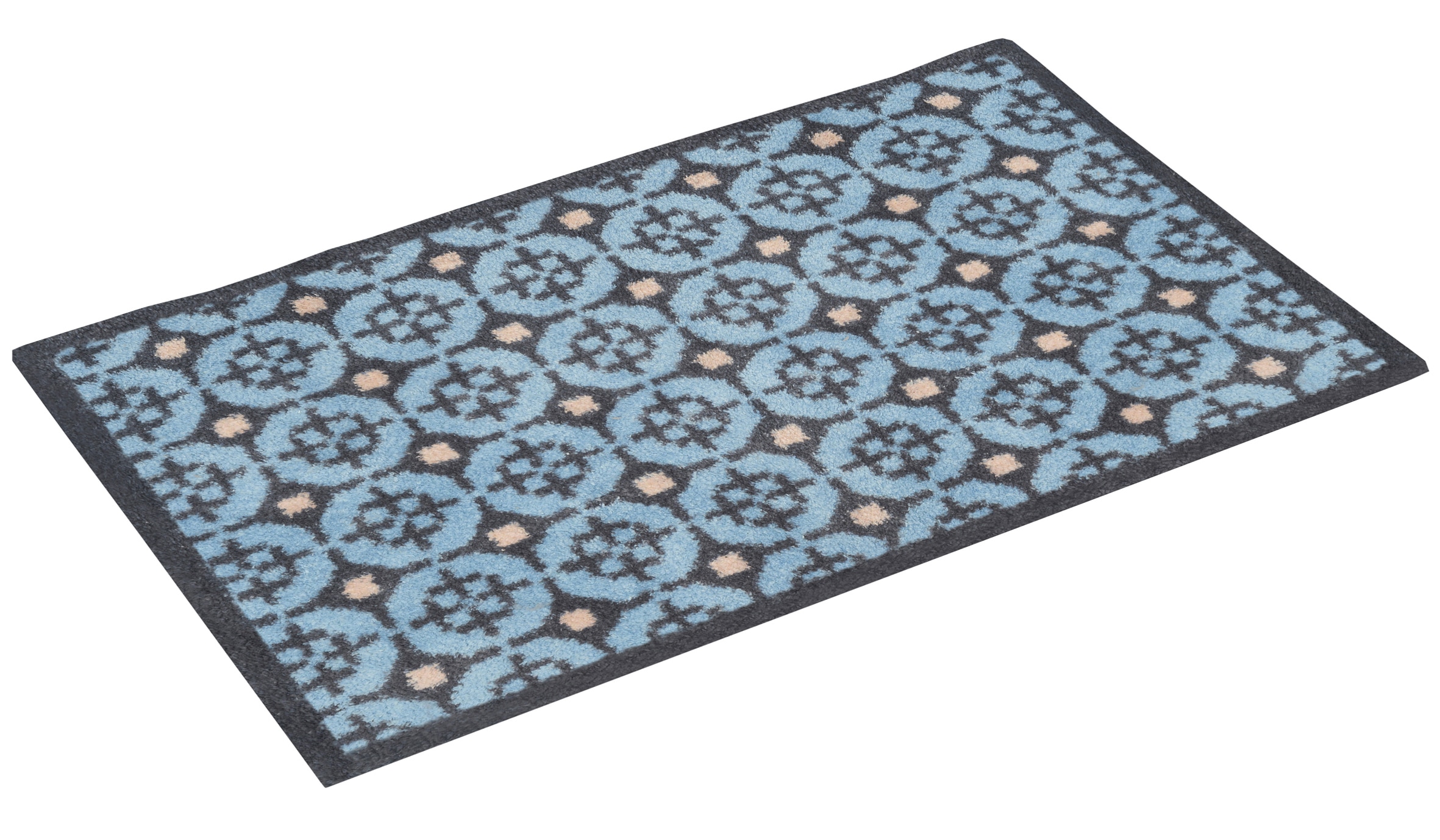 Turtle Mat Tapis de sol »Parterre Blue« Rectangulaire 9 mm Höhe