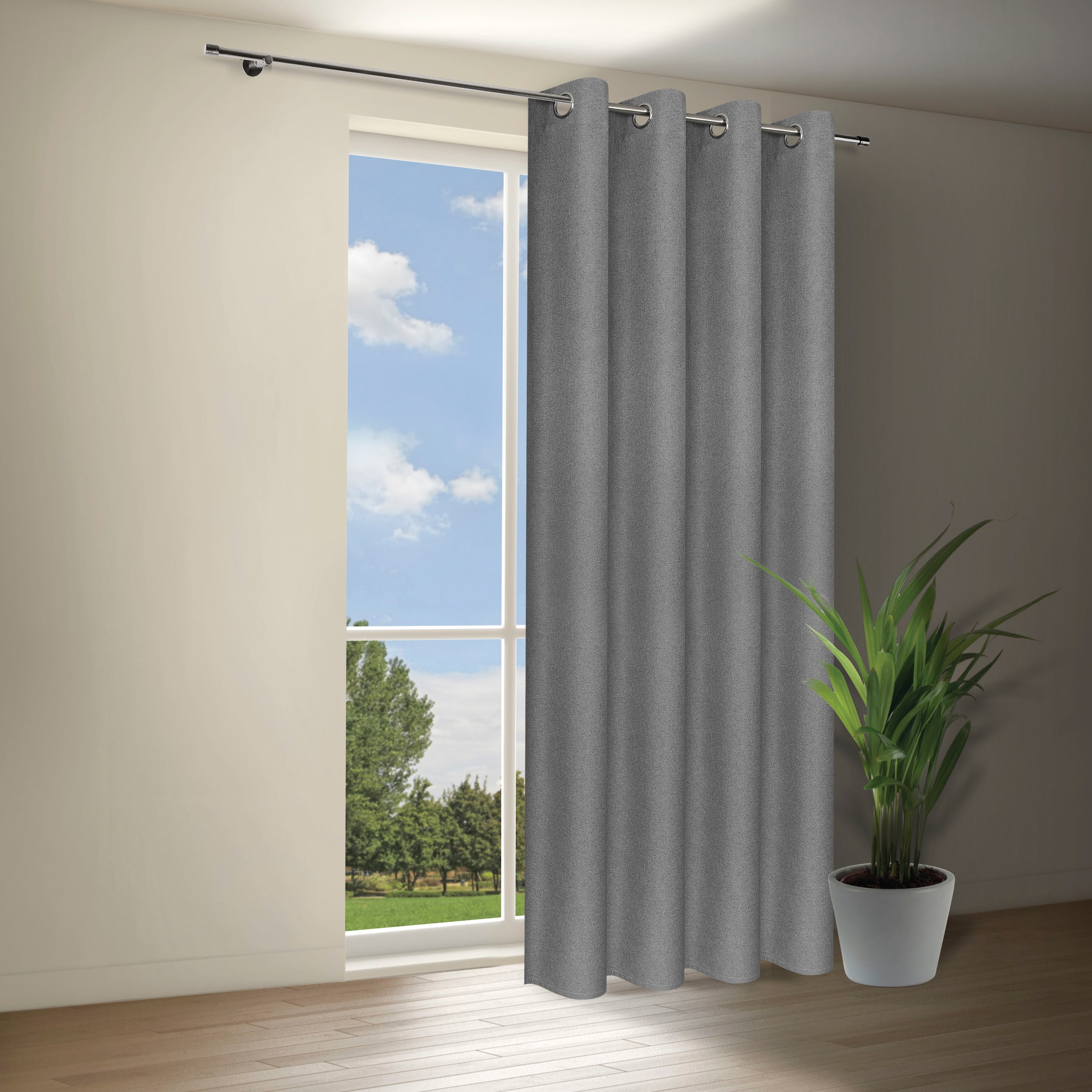 Gerster Vorhang »Gesina« Ösen 1 Stk. tlg. Blickdichter Ösenschal "Gesina"