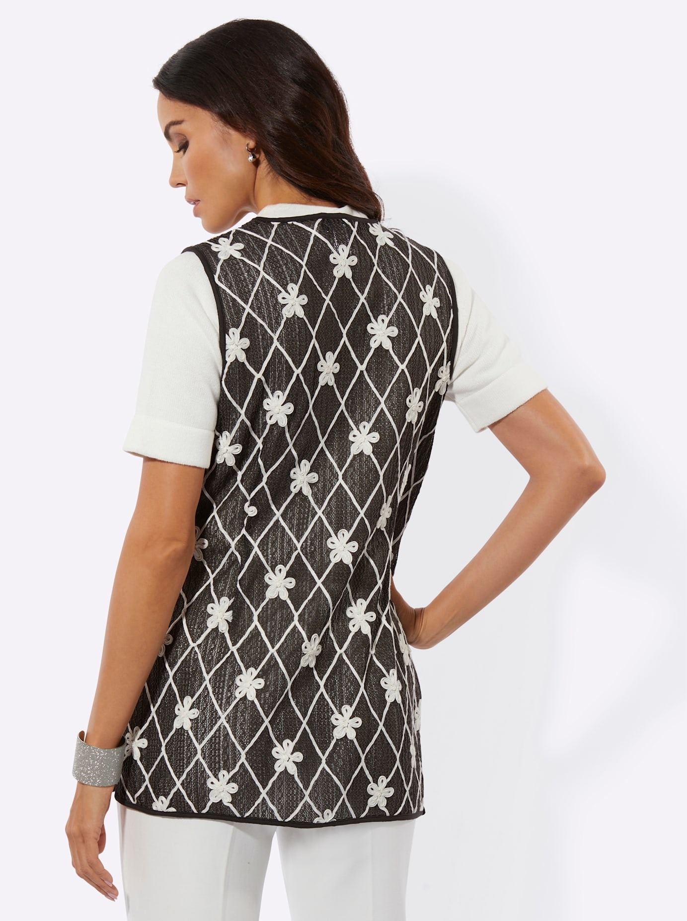 creation L Gilet long