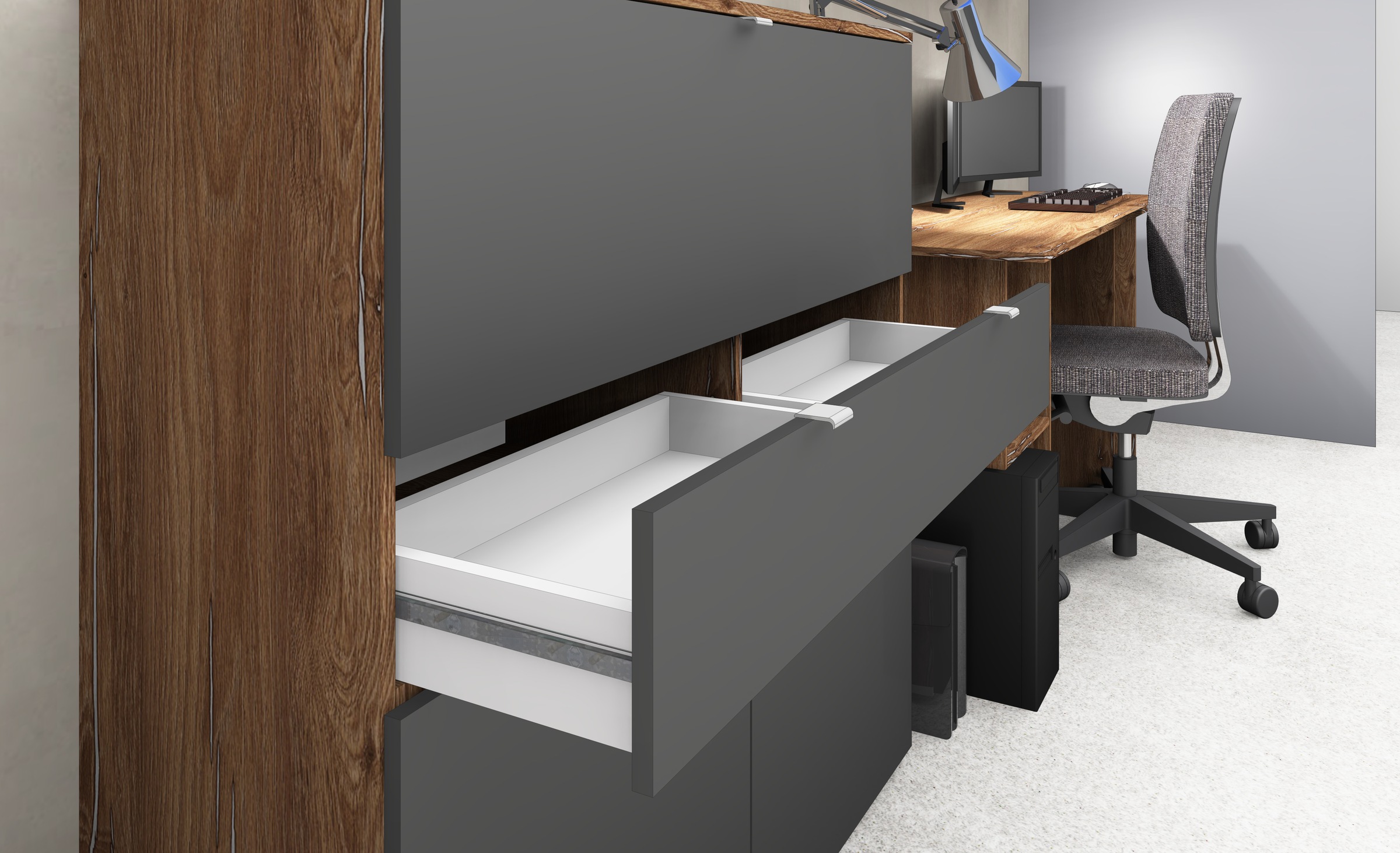 borchardt Möbel Secrétaire »Dolly« platzsparend, Home-Office-Schreibtisch, Breite 110 cm, Made in Germany