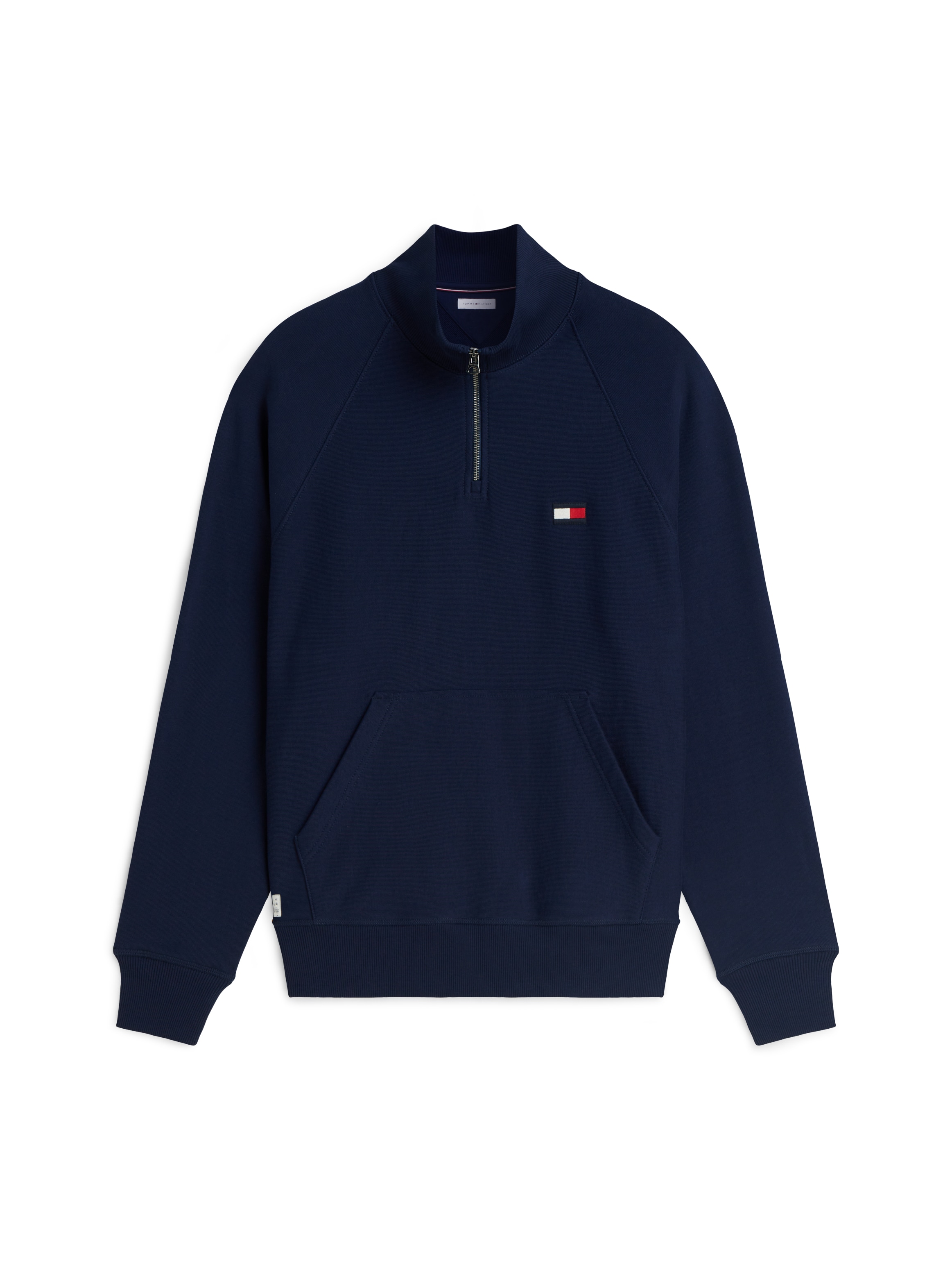 Tommy Hilfiger Sweatshirt »TOMMY FLAG ELEVATED 1/4 ZIP«, Stehkragen mit Reissverschluss
