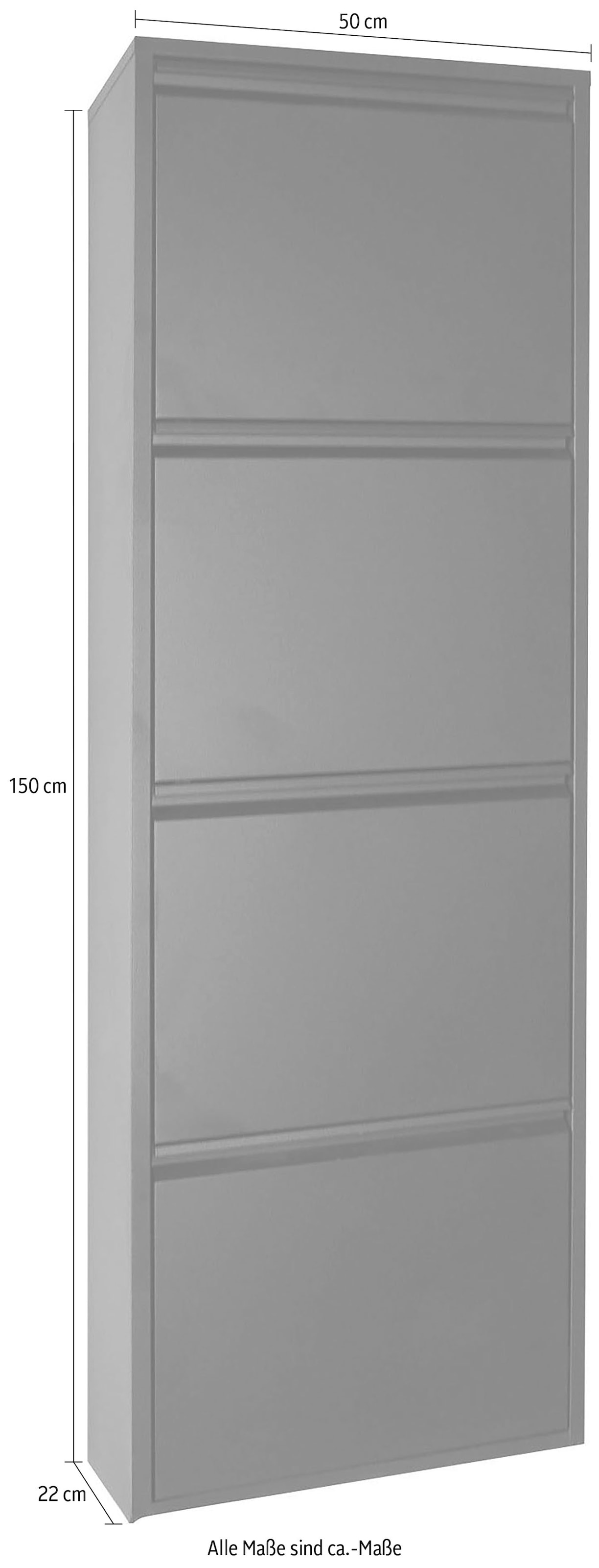 Spinder Design Schuhschrank »Billi« Metall, Breite 50 cm