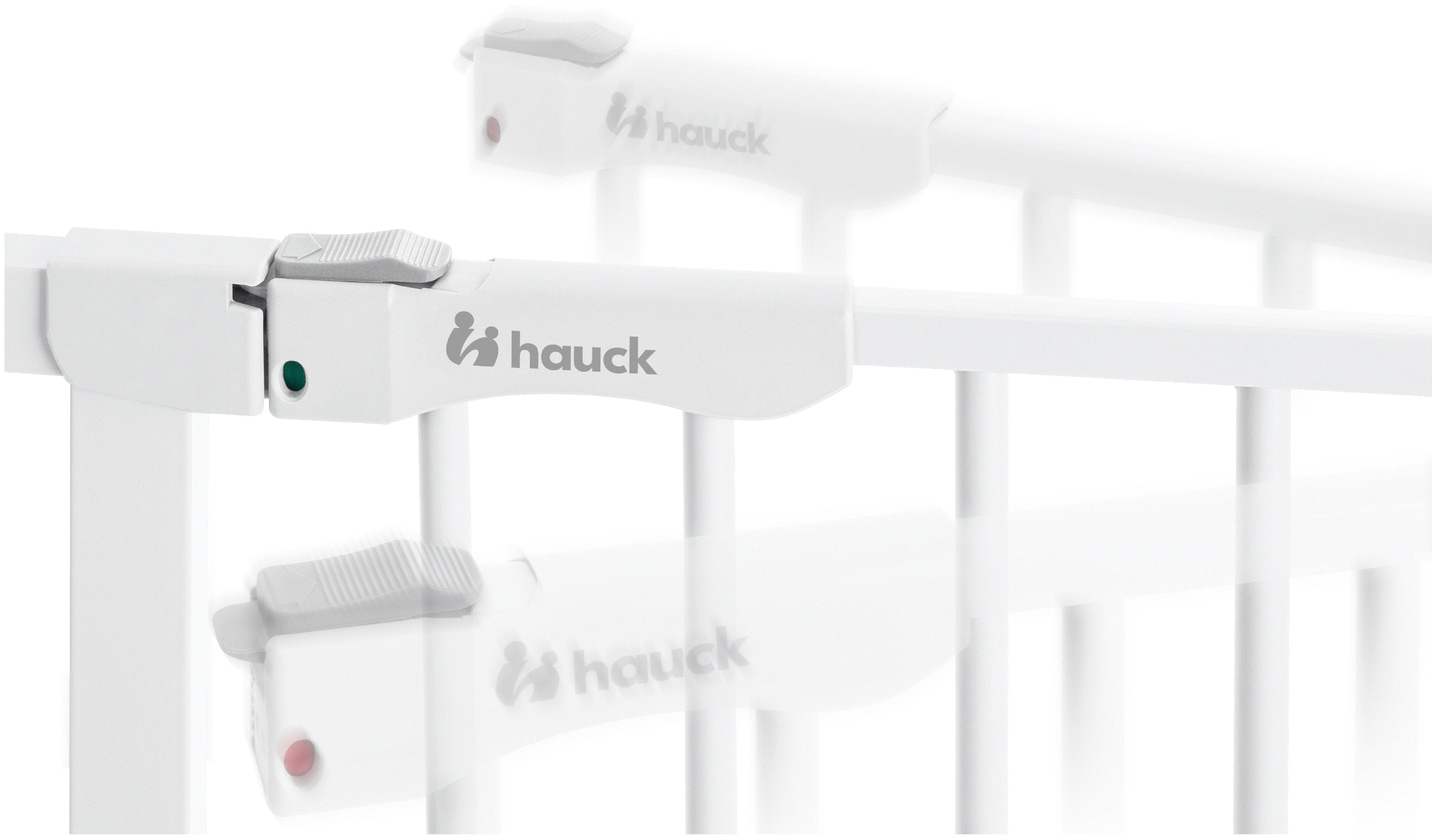 Hauck Türschutzgitter »Clear Step Autoclose 2, White« auch als Treppenschutzgitter verwendbar; 75-80, flacher Durchgang