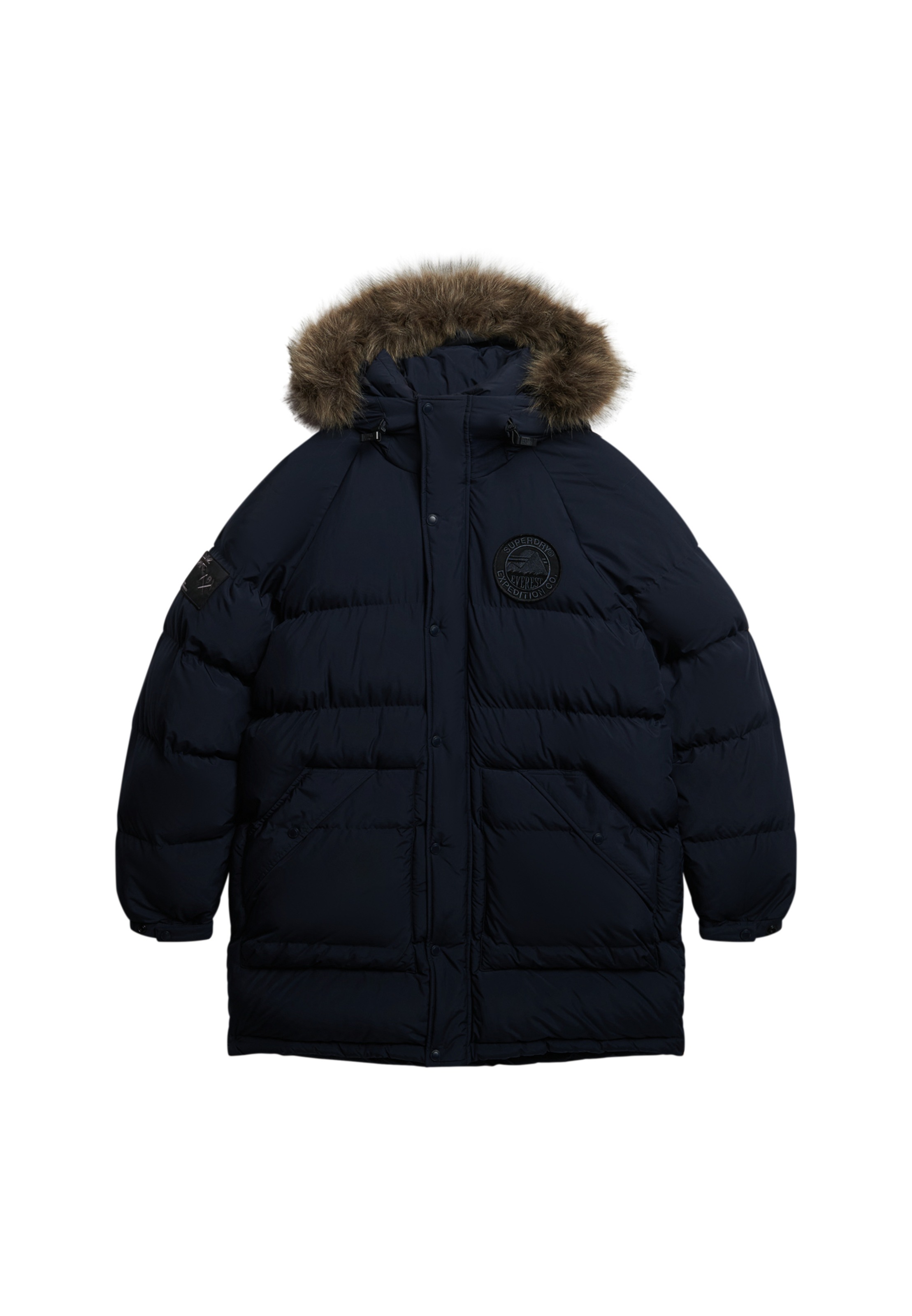 Superdry Veste matelassée »EVEREST LONGLINE BAFFLED PARKA« mit Kapuze