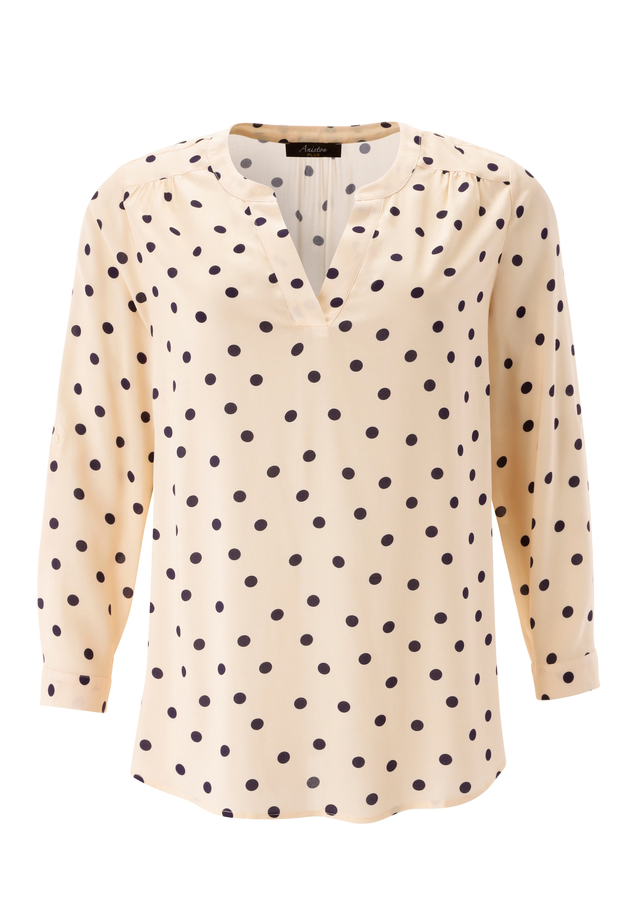 Aniston PLUS Blouse à enfiler dans un motif à pois tendance