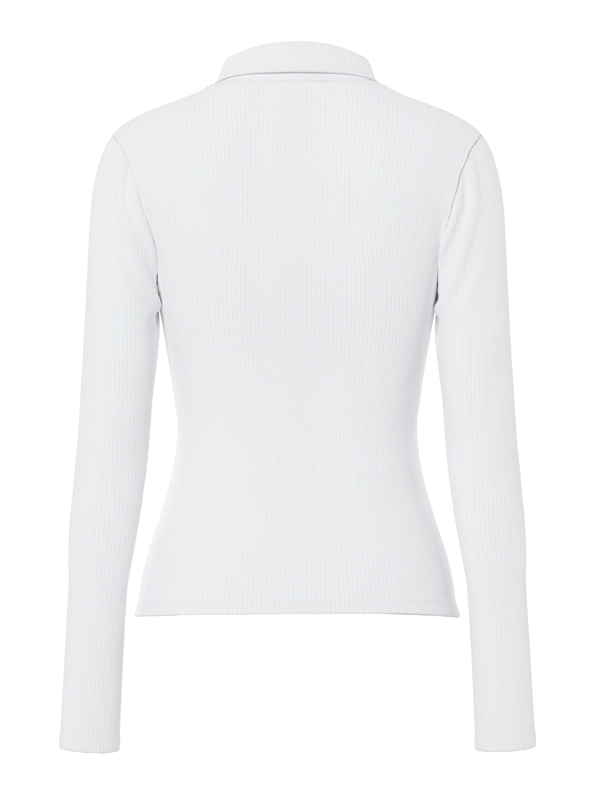 pieces Polo à manches longues »PCKITTE LS POLO TOP JRS NOOS« mit gerippter Struktur