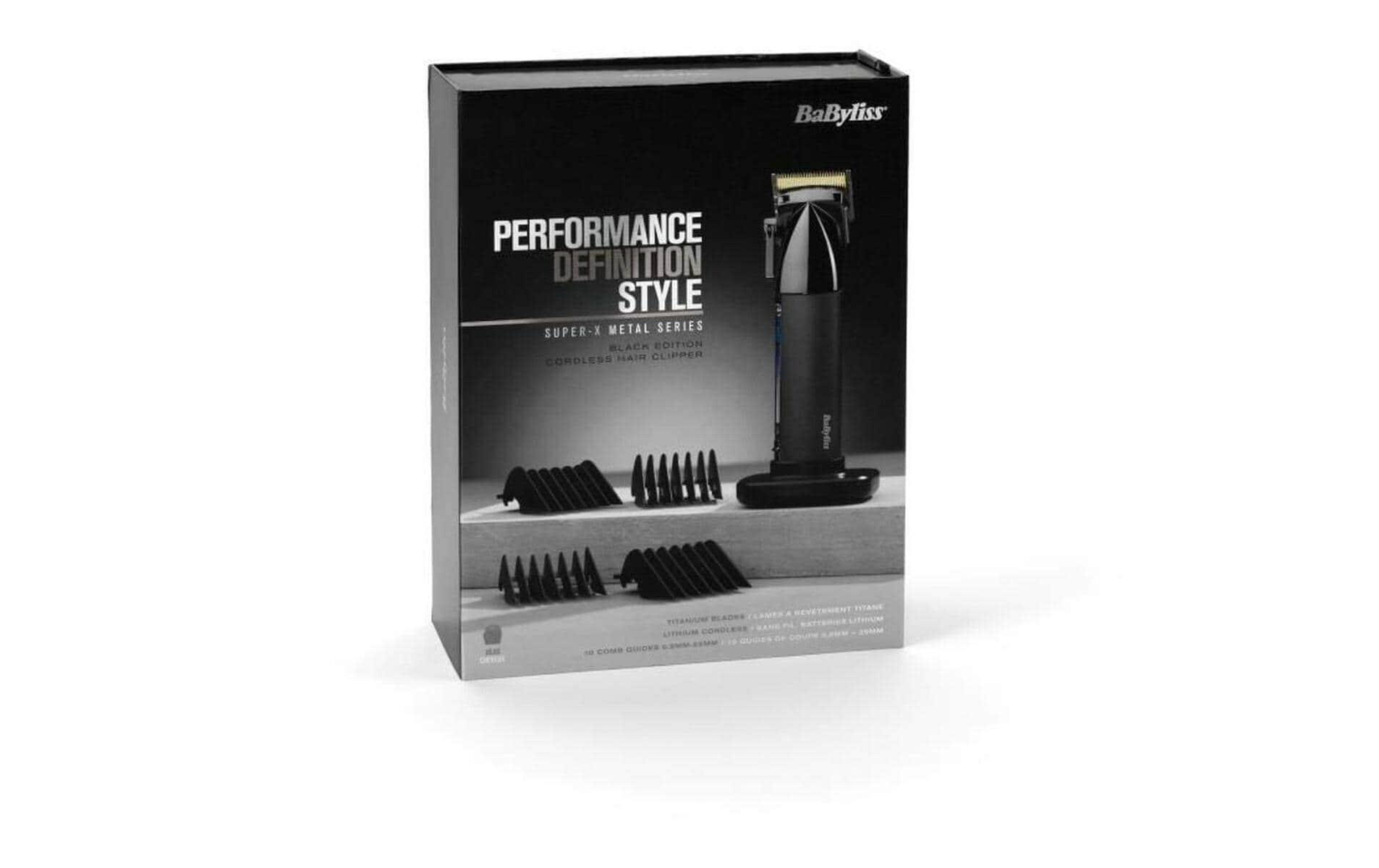 BaByliss Tondeuse à cheveux »Super X-Metal Haarschneider professionell, E991E« 1 Aufsätze Haarschneidemaschinen Set mit 10 Aufsätzen und 50 Schnittlängen