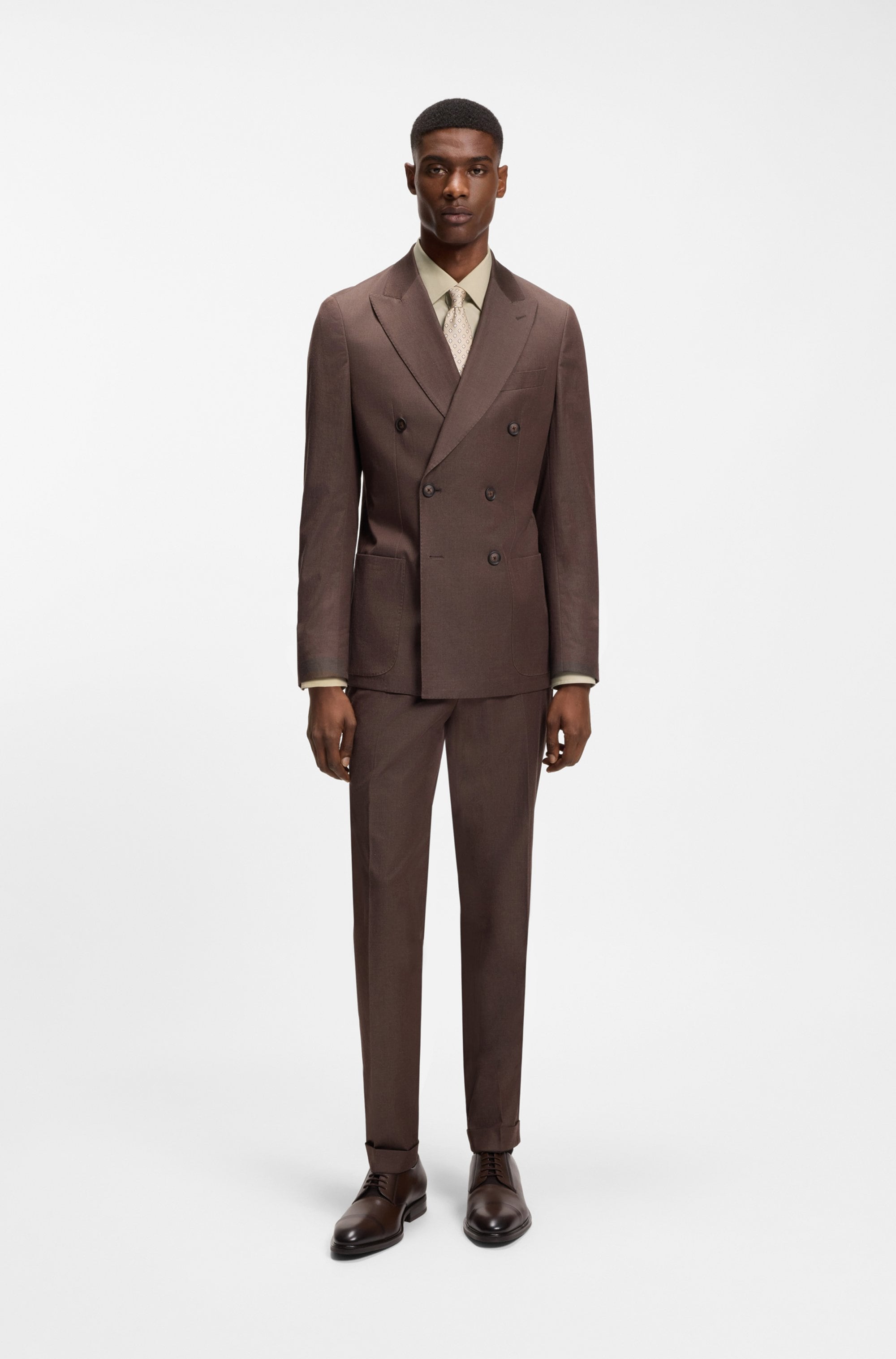 BOSS Chemise d'affaires Kentkragen, Slim-Fit, bügelleichte Qualität