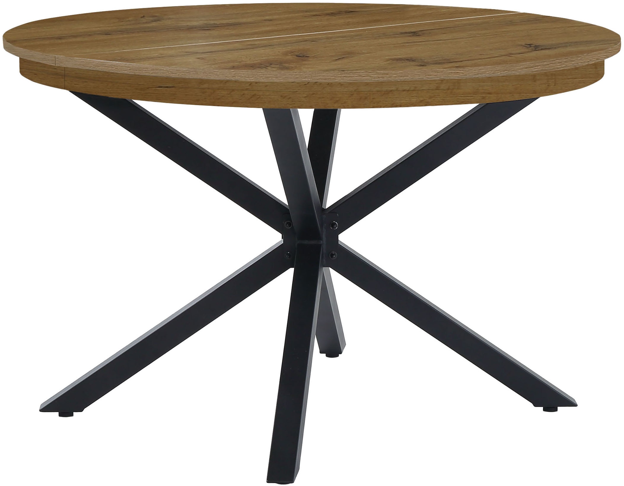 Jockenhöfer Gruppe Essgruppe »Olbia/Madison Sitzgruppe (Set, 5-tlg., 1 Ausziehtisch und 4 Stühle)« 5 tlg. Tisch mit Butterflyauszug, 120-160 cm, Wildeiche