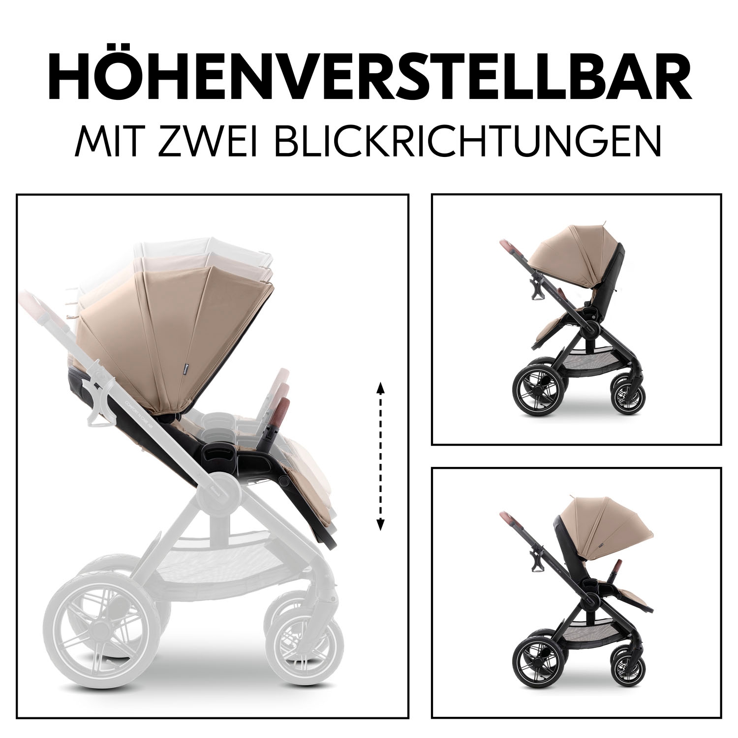 Hauck Kombi-Kinderwagen »Comfort N Care Air« 22 kg Belastbarkeit bis 22 kg