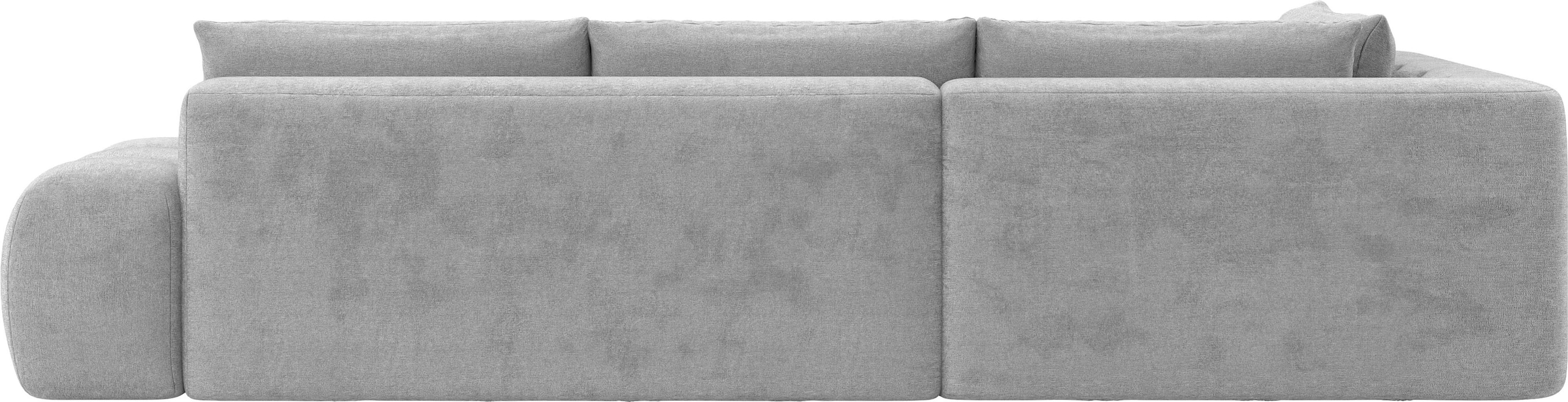 GOODproduct Ecksofa »AZITA L-Form, XXL 352 cm Designsofa in Bubble-Opitk« lose Rückenkissen, traumhafte Steppung