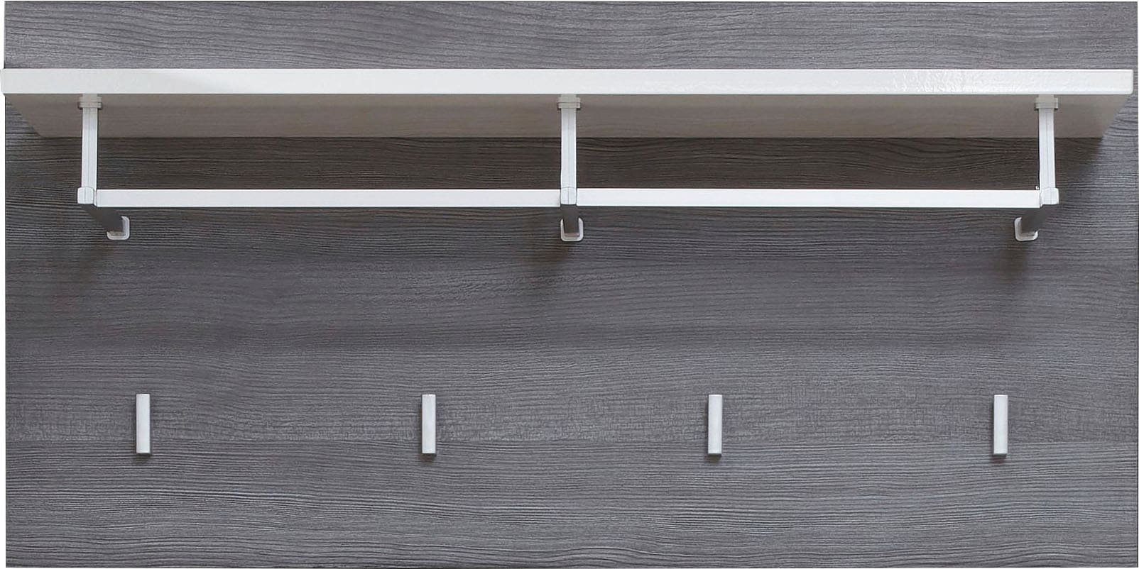 Home affaire Panneau de vestiaire »Sovana« 1 cuis tlg. Garderobenpaneel mit Ablage & Haken - (B/T/H) 80/28/40 cm