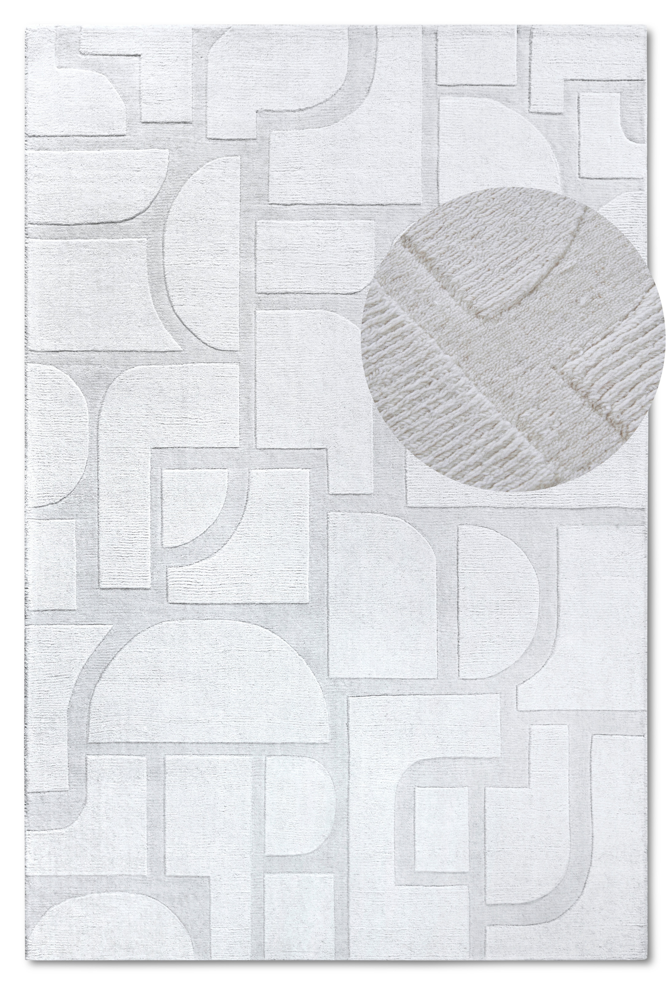 Villeroy & Boch Tapis en laine »Alexis« Rectangulaire 10 mm Höhe Handgewebt, Wolle, Natur, Wohnzimmer, Geometrie, Boho, Design