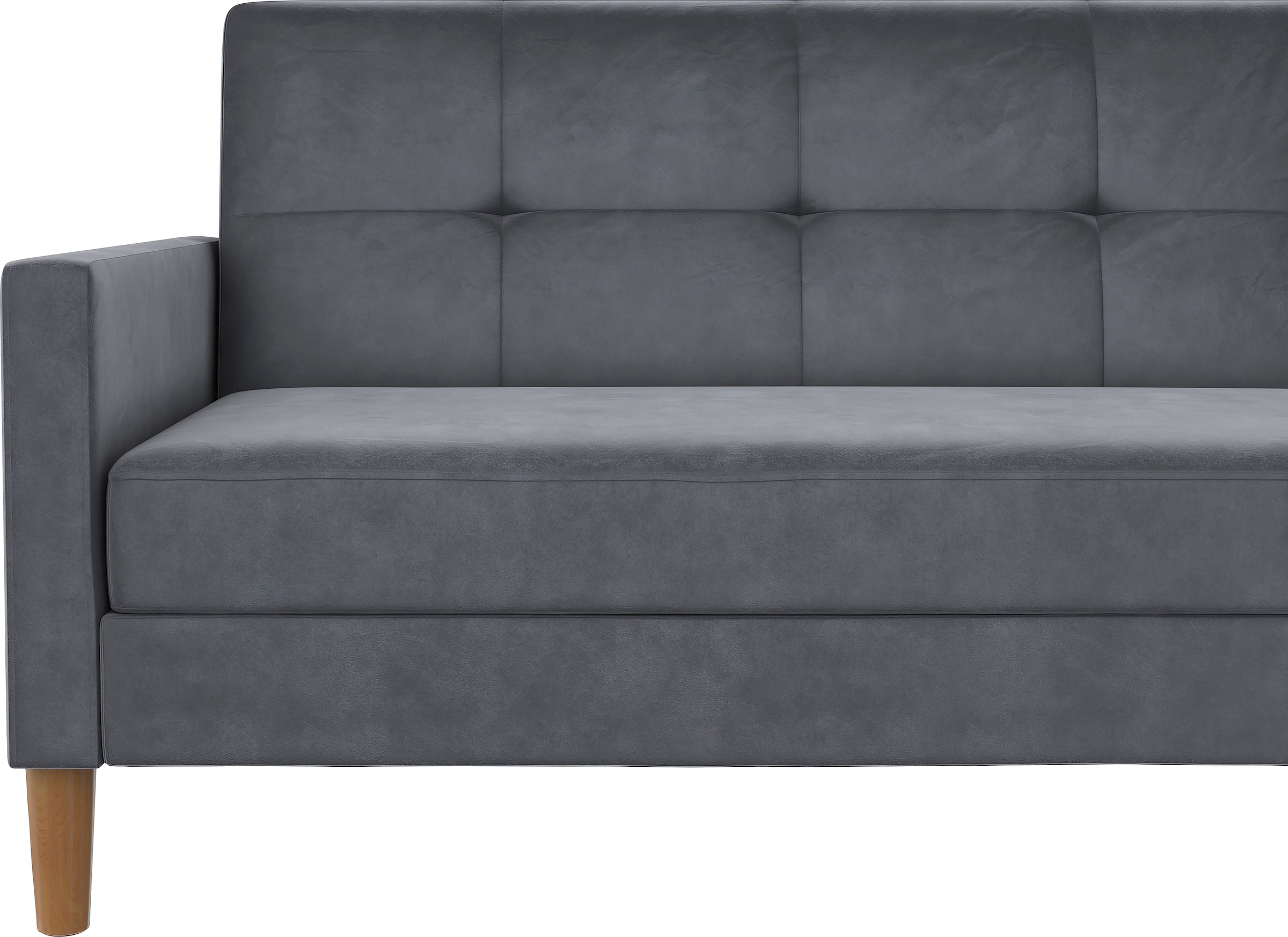 Dorel Home Ecksofa »Lilly, L-Form,« mit Bett-Funktion, Recamiere beidseitig montierbar, Sitzhöhe 43 cm