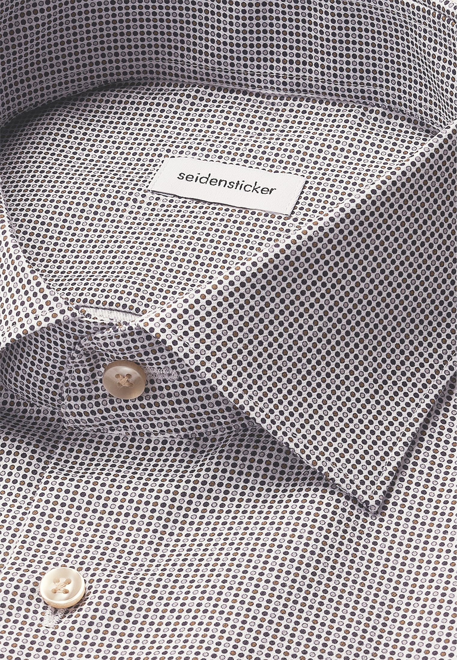 seidensticker Chemise d'affaires »Schwarze Rose« Slim 1/1 Kentkragen Druck