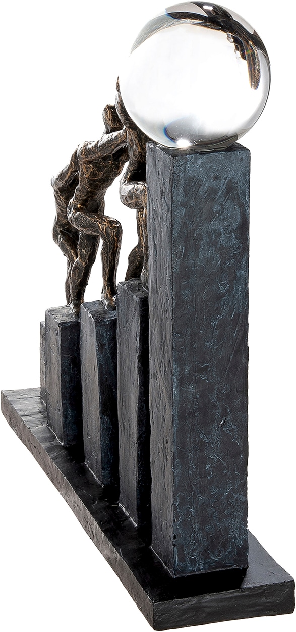 GILDE Skulptur »Skulptur Teamwork bronzefarben« Gemeinschaft Zusammenhalt Partnerschaft Symbolkraft Motivation
