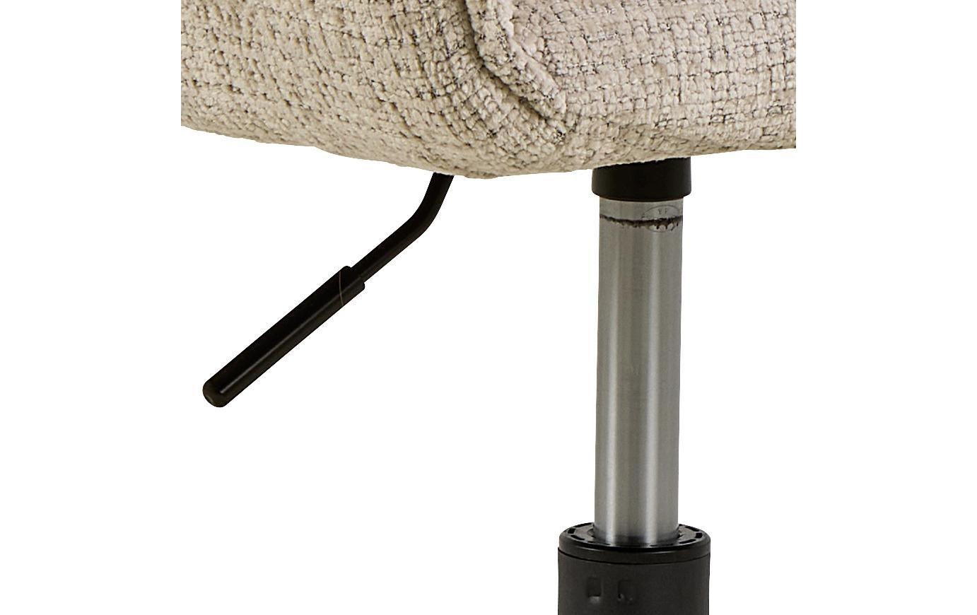 AC Design Schreibtischstuhl »Eddie, Bürostuhl, Computerstuhl, Drehstuhl« () 1 Stk.Bürostuhl, beiger Stoff, geschwungene Form, Drehfunktion, FSC™