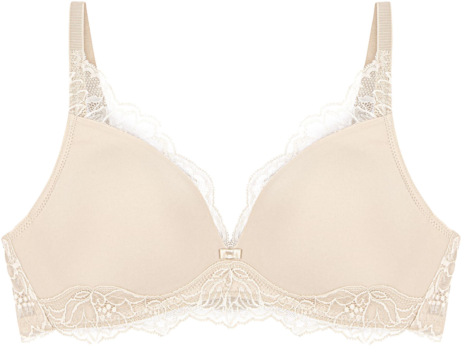 Triumph Bügelloser BH »Amourette Charm« Stretch-Spitze, tiefer V-Ausschnitt, weich, leichte Polsterung