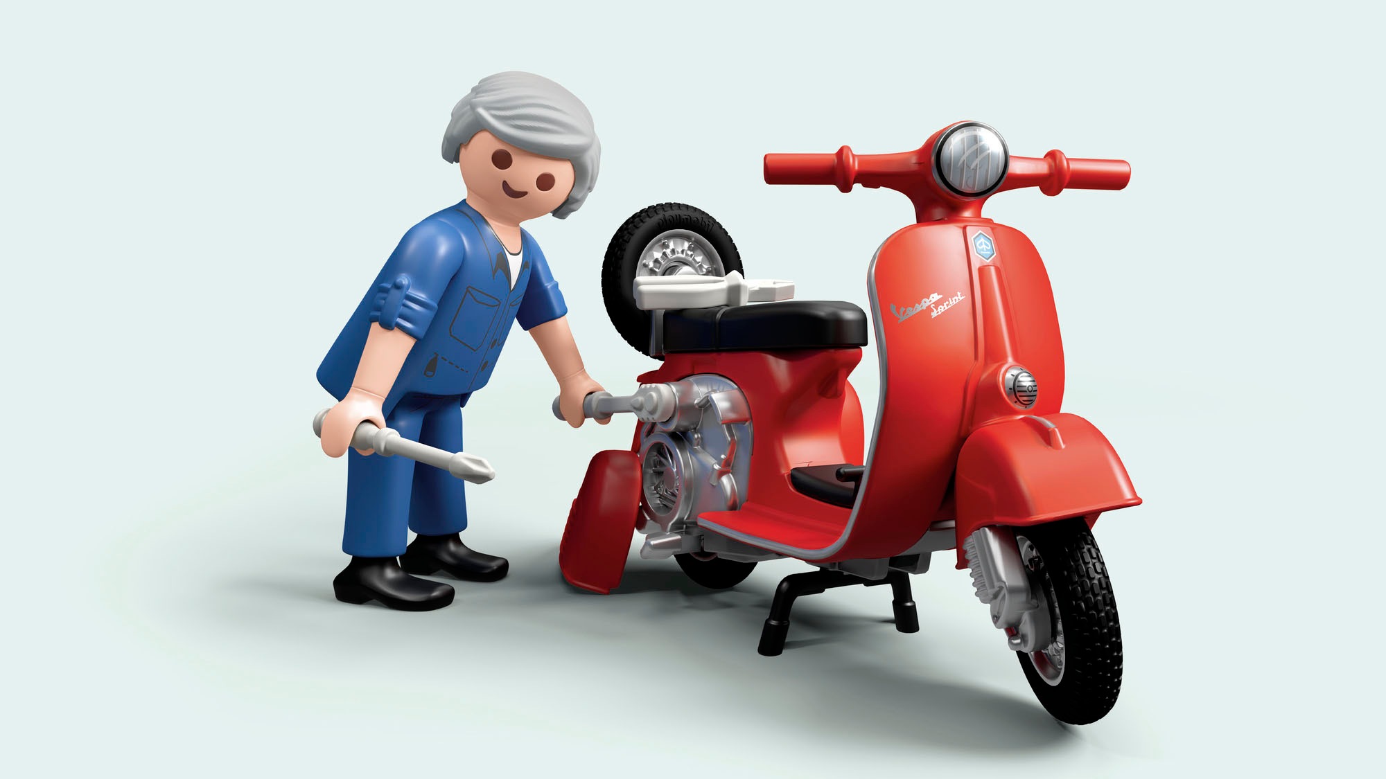 Playmobil® Konstruktions-Spielset »60s Vespa Garage (71620), Vespa« Made in Europe