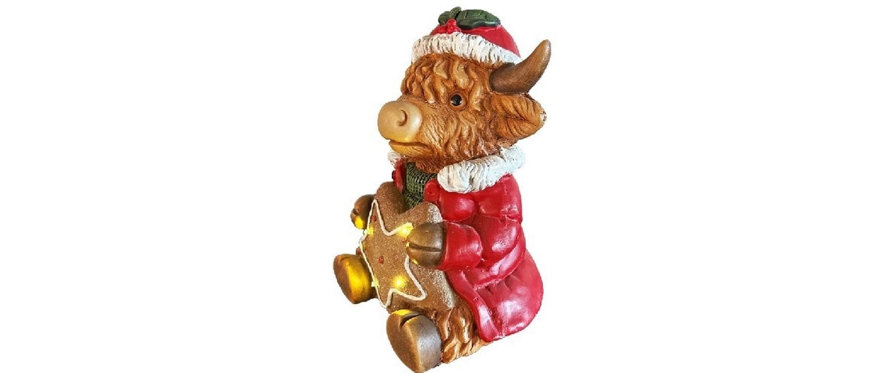   Figurine décorative LED »Dameco Hochlandrind sitzend«
