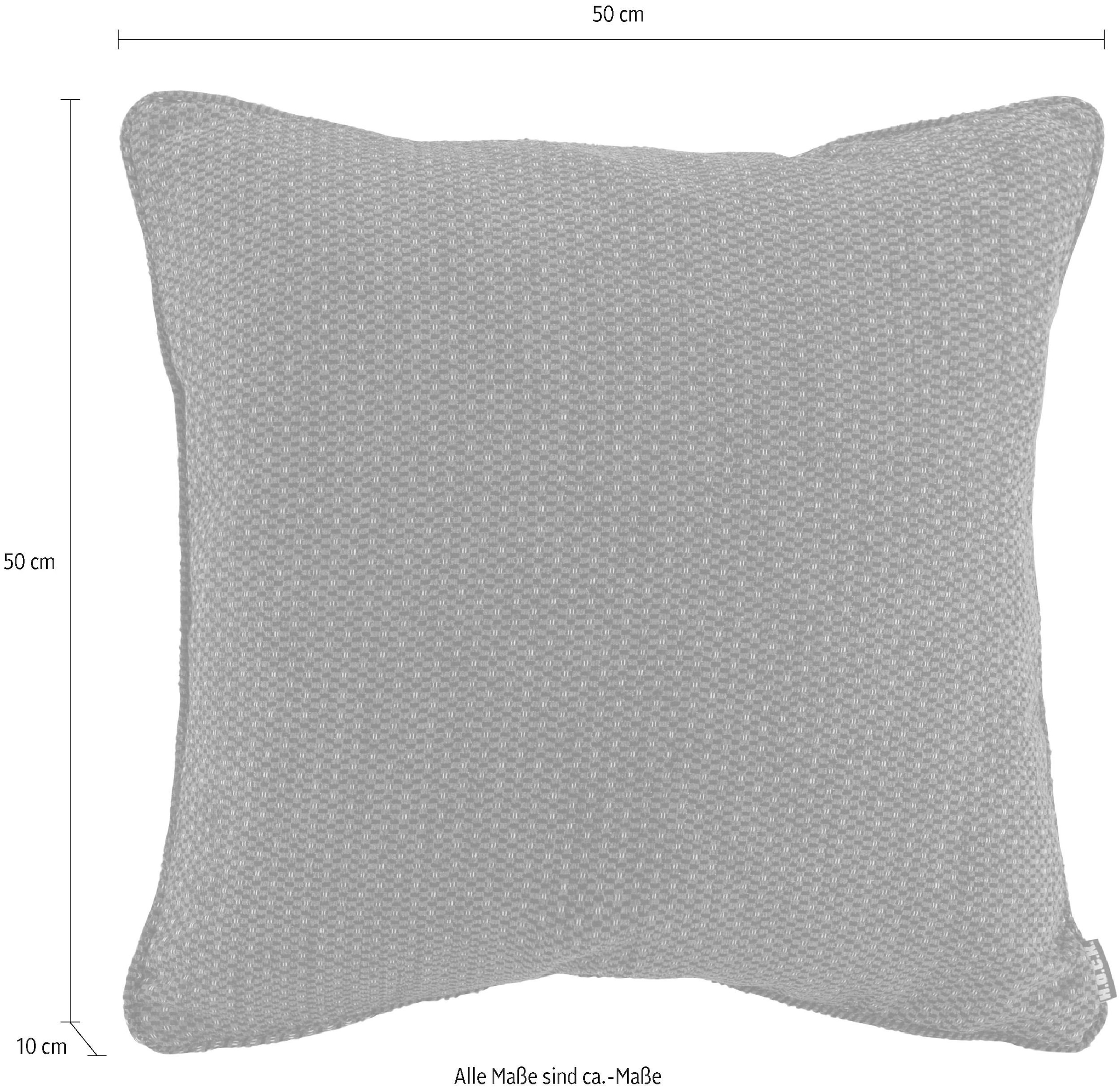 H.O.C.K. Coussin décoratif »Lima« mit feinem Muster, Kissenhülle mit Füllung, 1 Stück