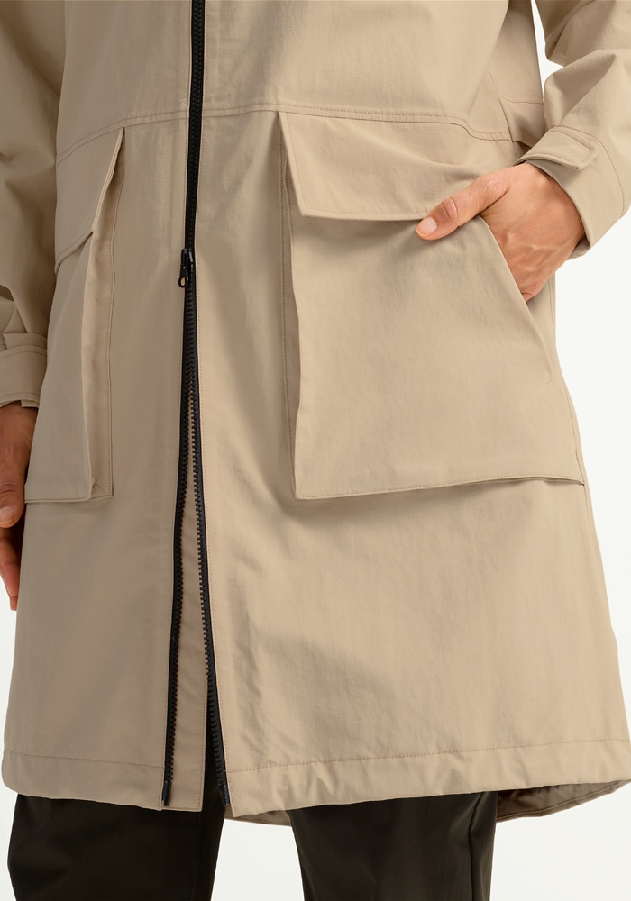 Jack Wolfskin Funktionsmantel »NABUR 2L COAT W« Wasserdicht, atmungsaktiv, Übergangsjacke