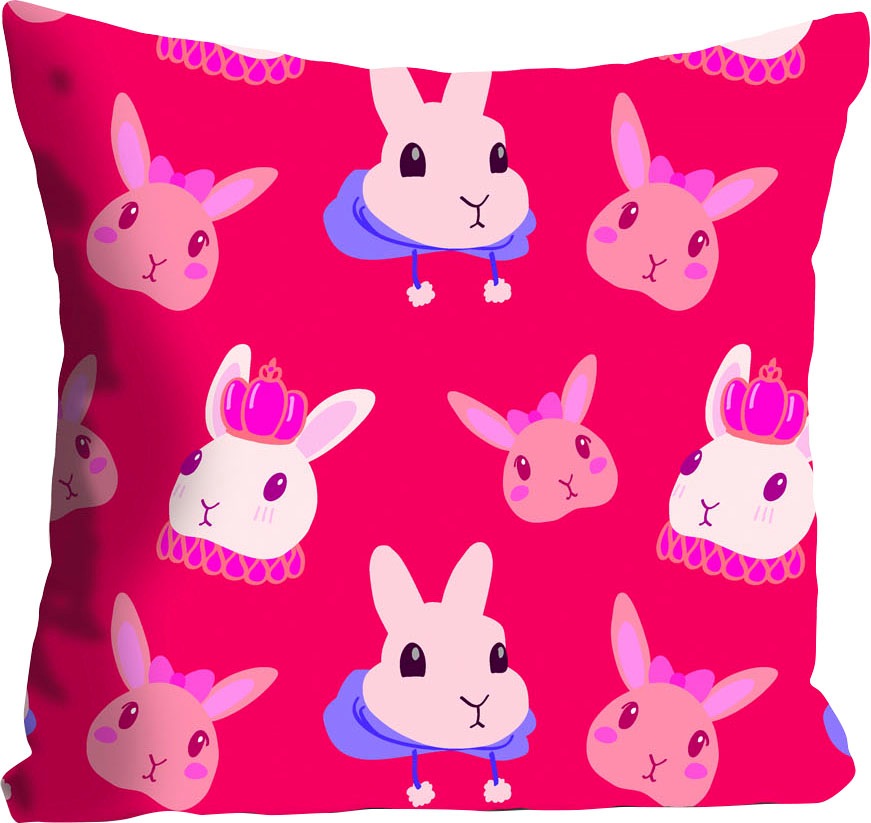 queence Coussin décoratif »Evan« mit vielen Häschen