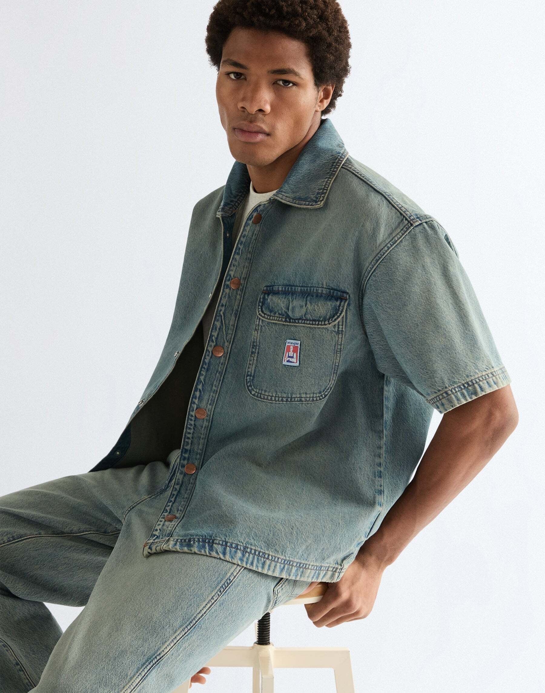 Wrangler Jeanshemd »WRANGLER Jeanshemd Shortsleeve«