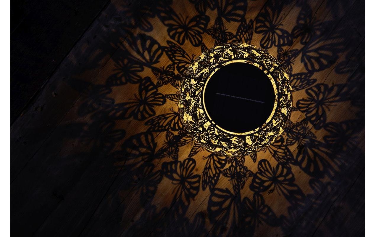 STT LED Solarleuchte »Globe Farfalla« Warmweiss