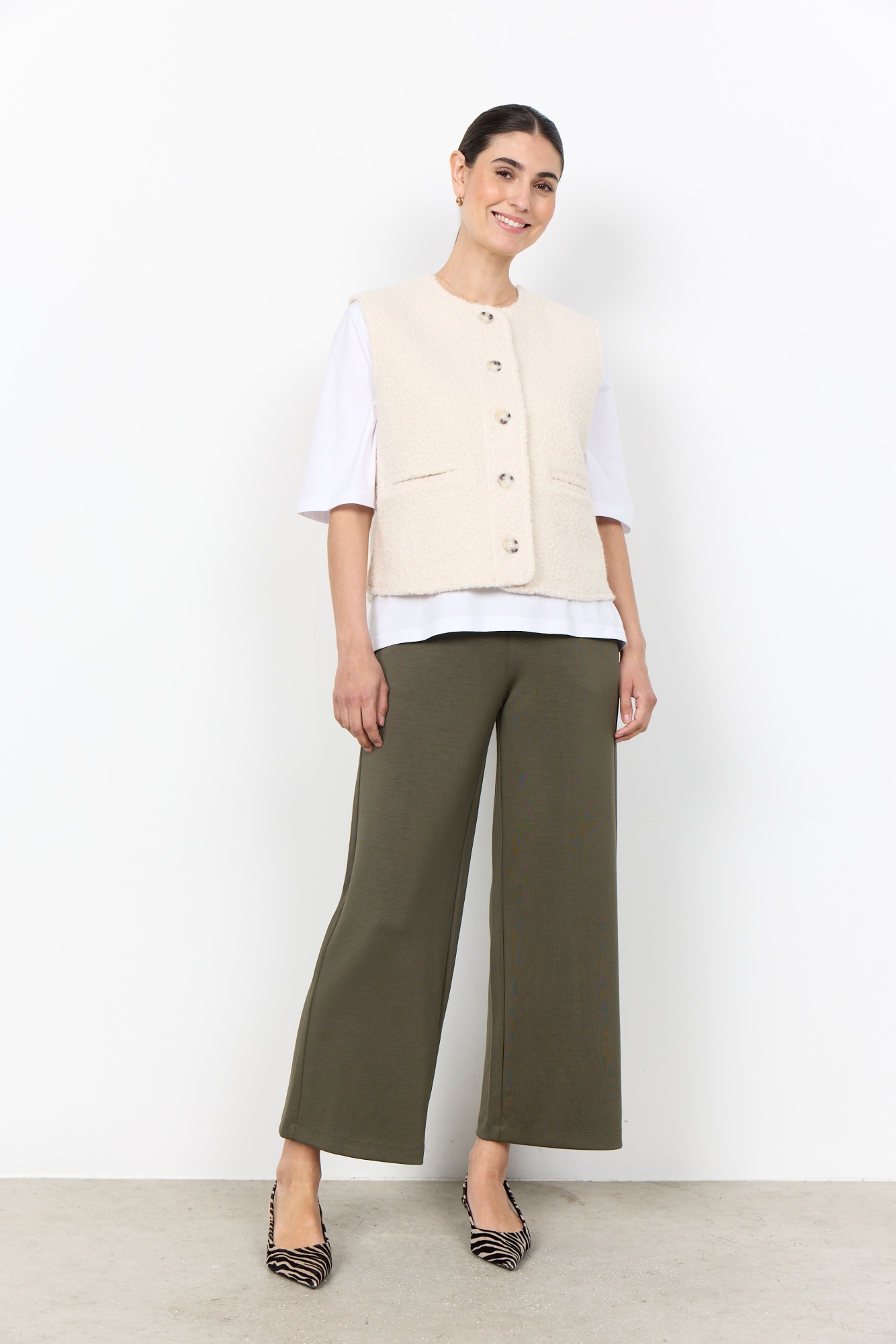 soyaconcept Gilet en peluche »SC-SHAIMA 10« fibre synthétique