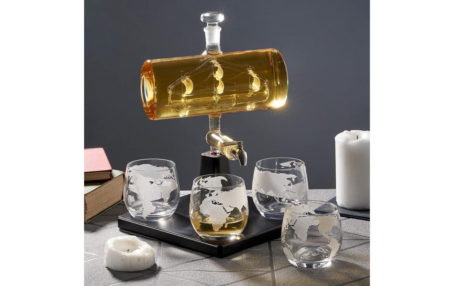   Dekanter »Oak & Steel Dekanter Schiff 1 l«