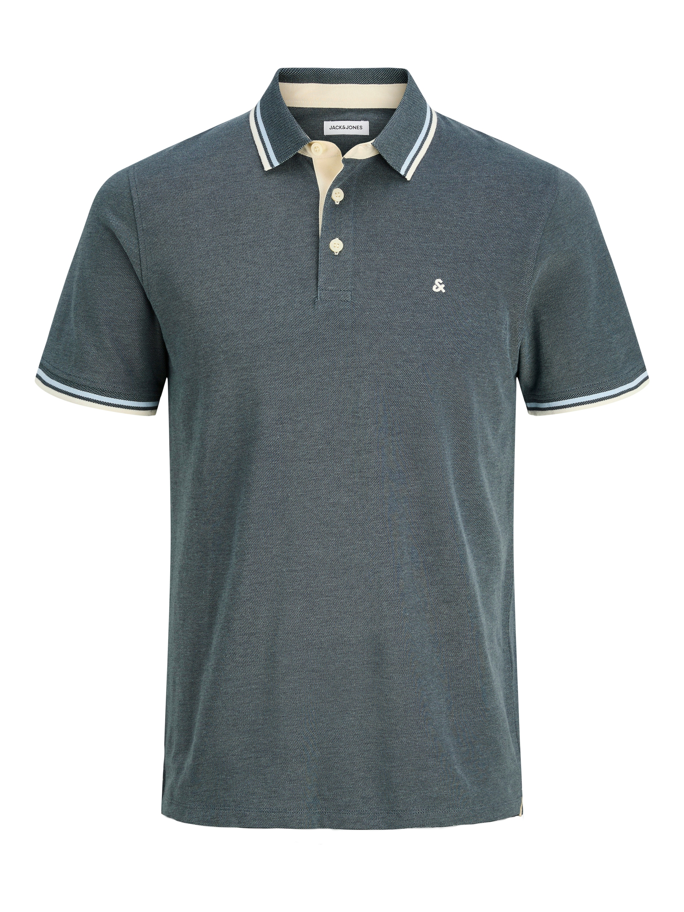 Jack & Jones Polo »JJEPAULOS  Poloshirt mit klassischem Kragen und figurbetonter Form« broderie logo, tendance, étroit, coton, col polo