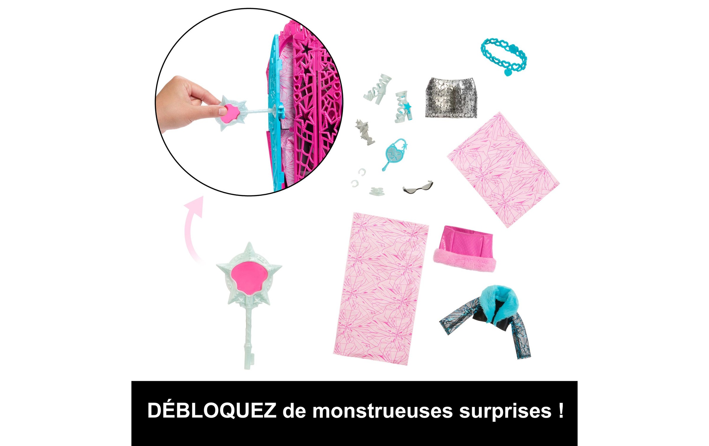 MonsterHigh™ Anziehpuppe »Monster High Catty Puppe« Puppe mit mehr als 19 Überraschungen