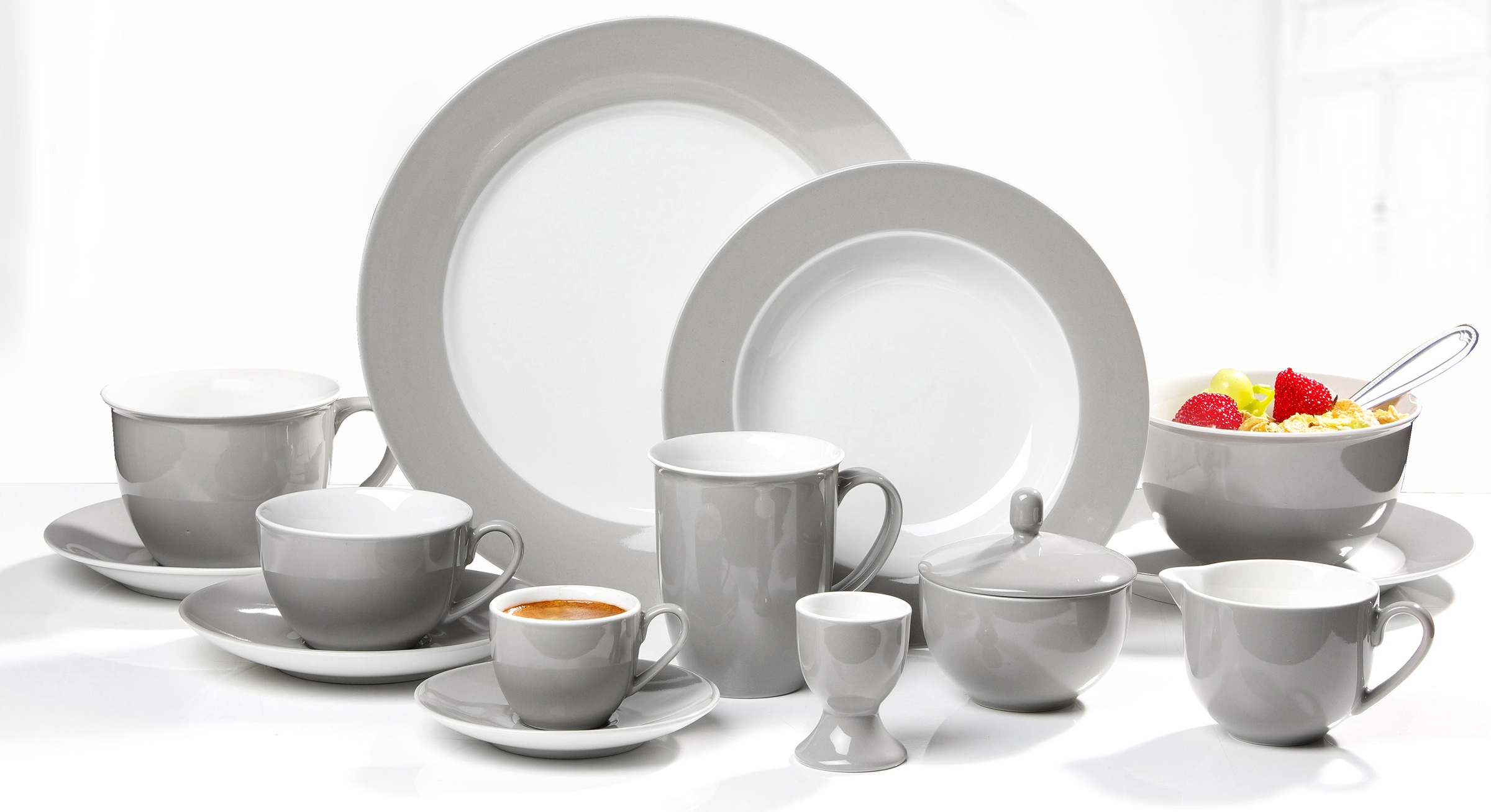 Ritzenhoff & Breker Service combiné »Geschirr-Set, Service Doppio« en variantes de couleurs attrayantes, 24 pièces, pour 6 personnes