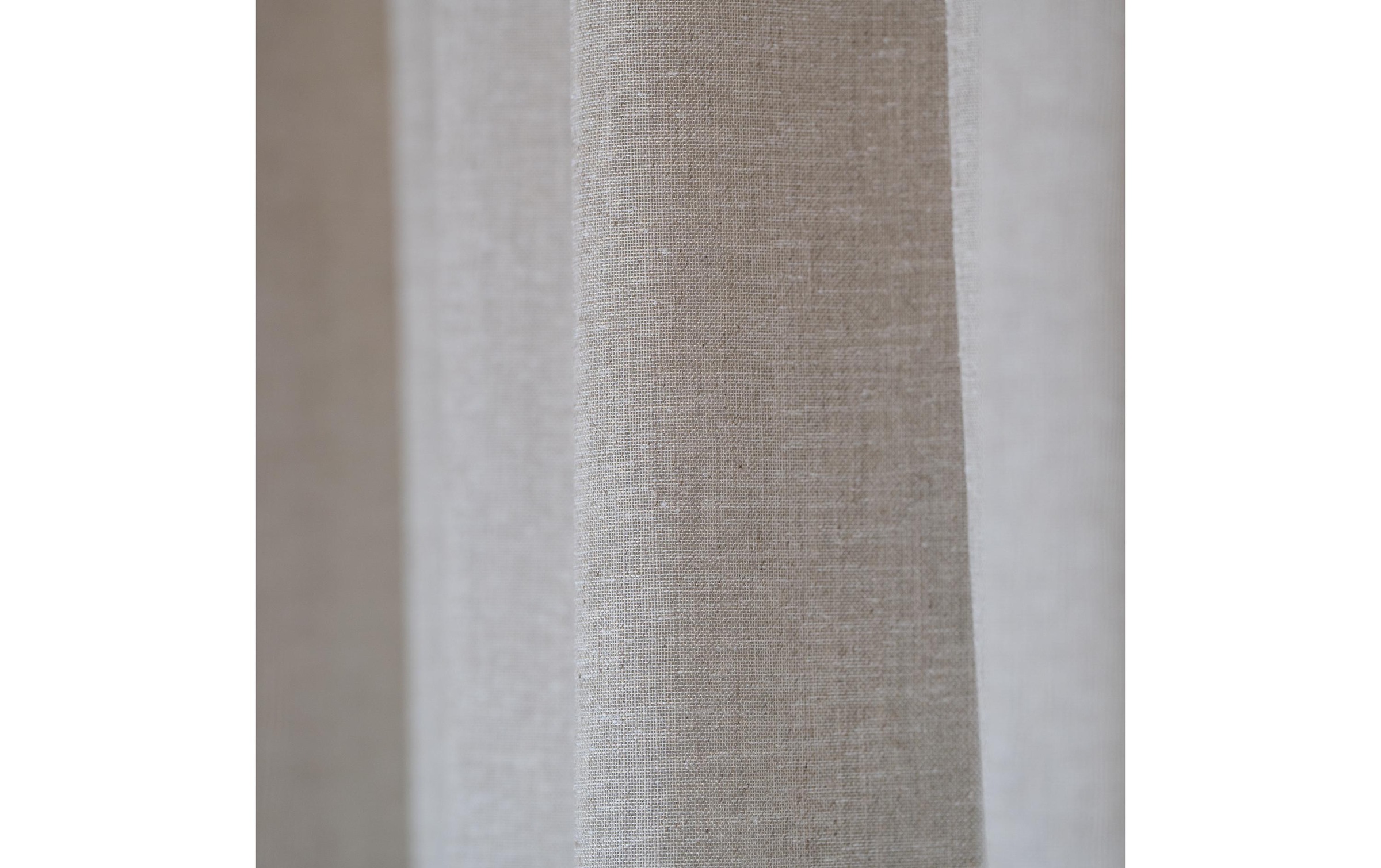   Vorhang »Casa Leon Beige, 140 x 245 cm mit Faltenband« Schlaufen 1 Stk. tlg.