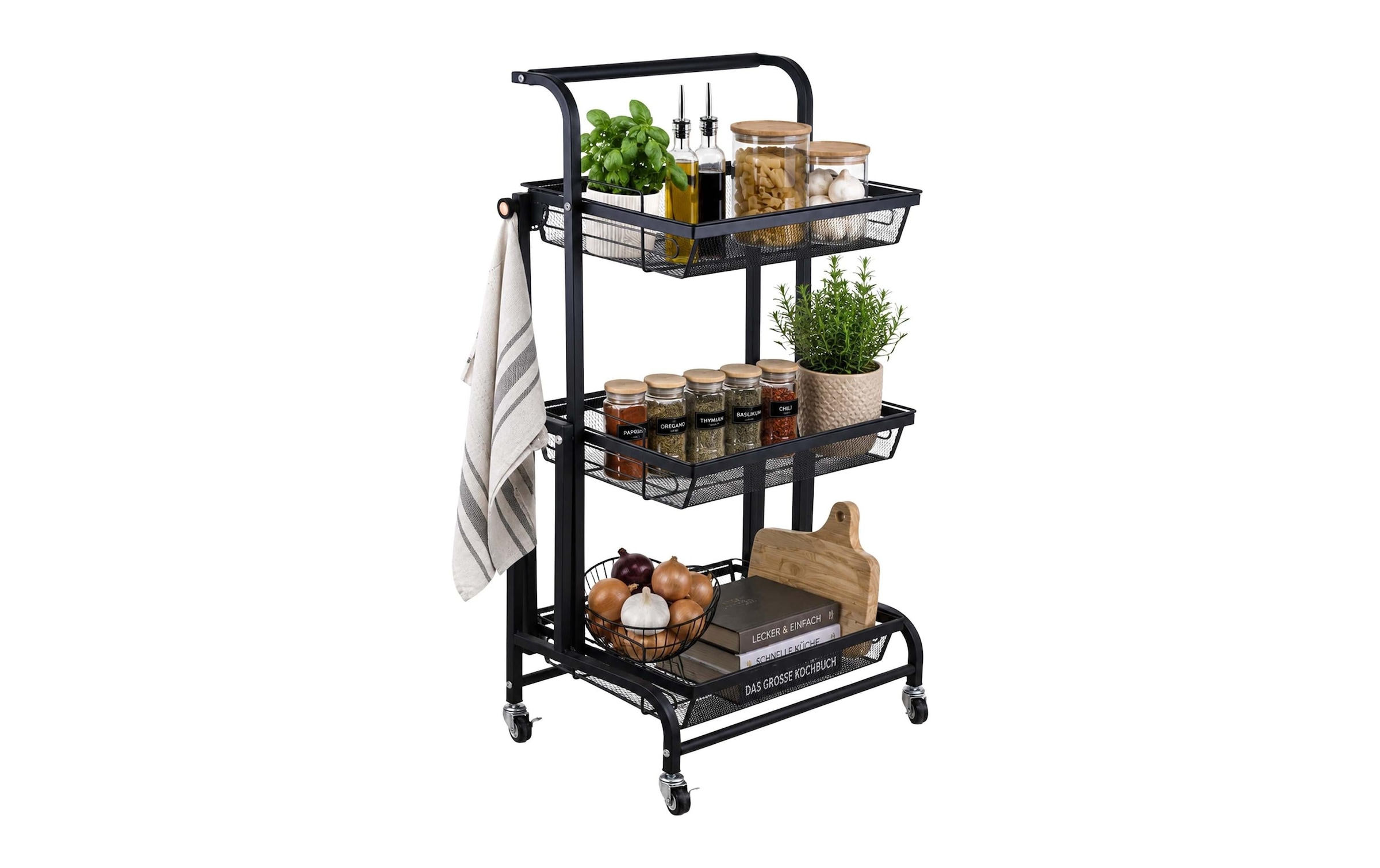 relaxdays Chariot de cuisine »44 x 94.5 x 30 cm«