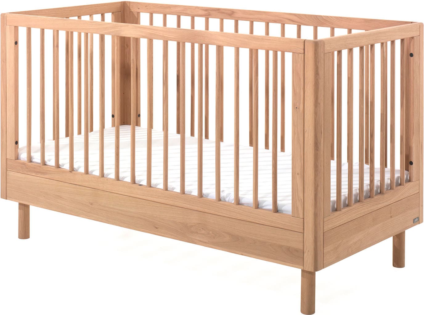 Vipack Lit bébé »hochwertig, stabil gebaut, Made in Europe, Oberfläche geölt lt. EN71-3« 70/140 cm, avec barreaux coulissants et sommier à lattes, réglable en hauteur