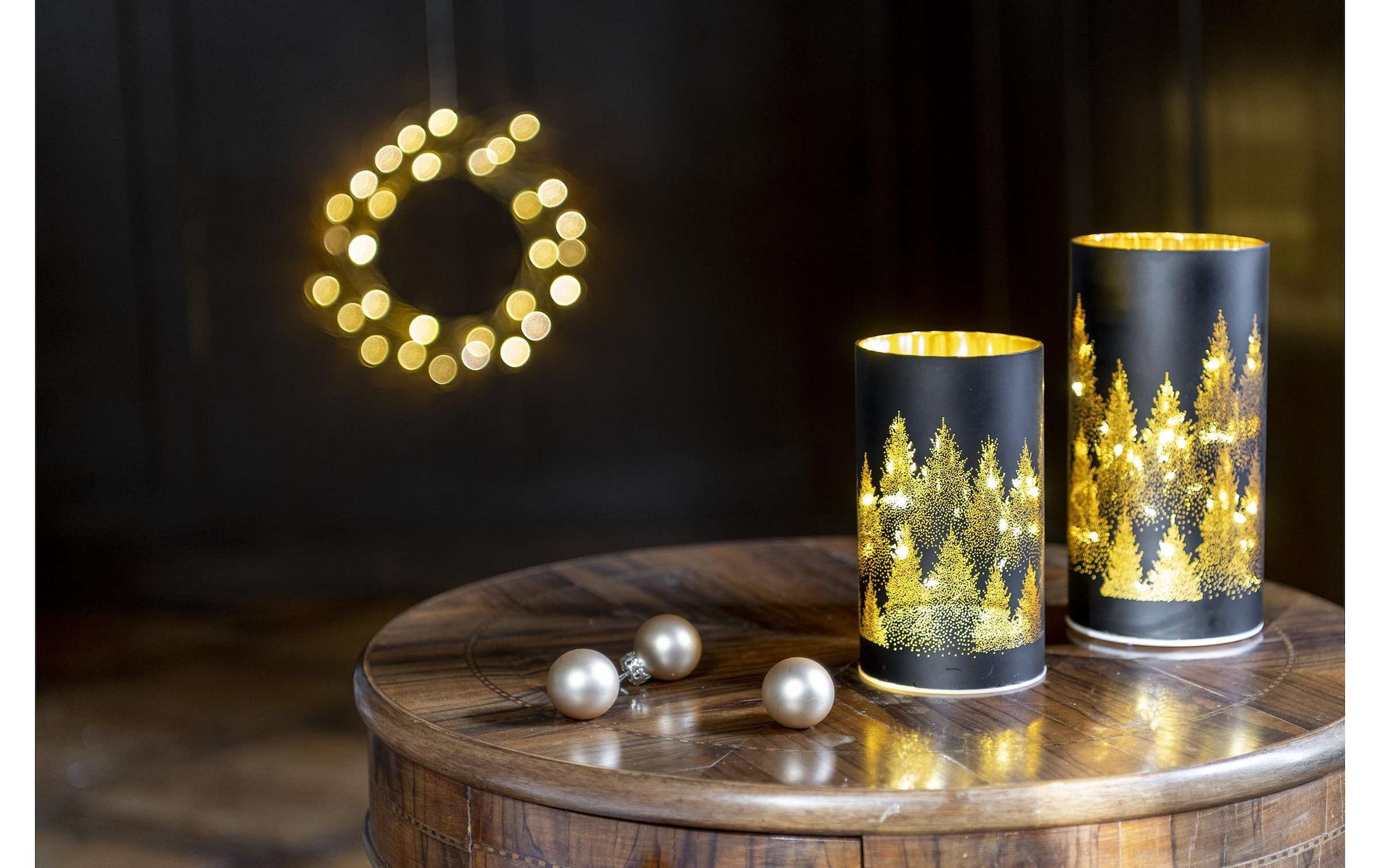 STT LED Dekofigur »Tree S, 15 LED, Ø 9 cm,« Warmweiss