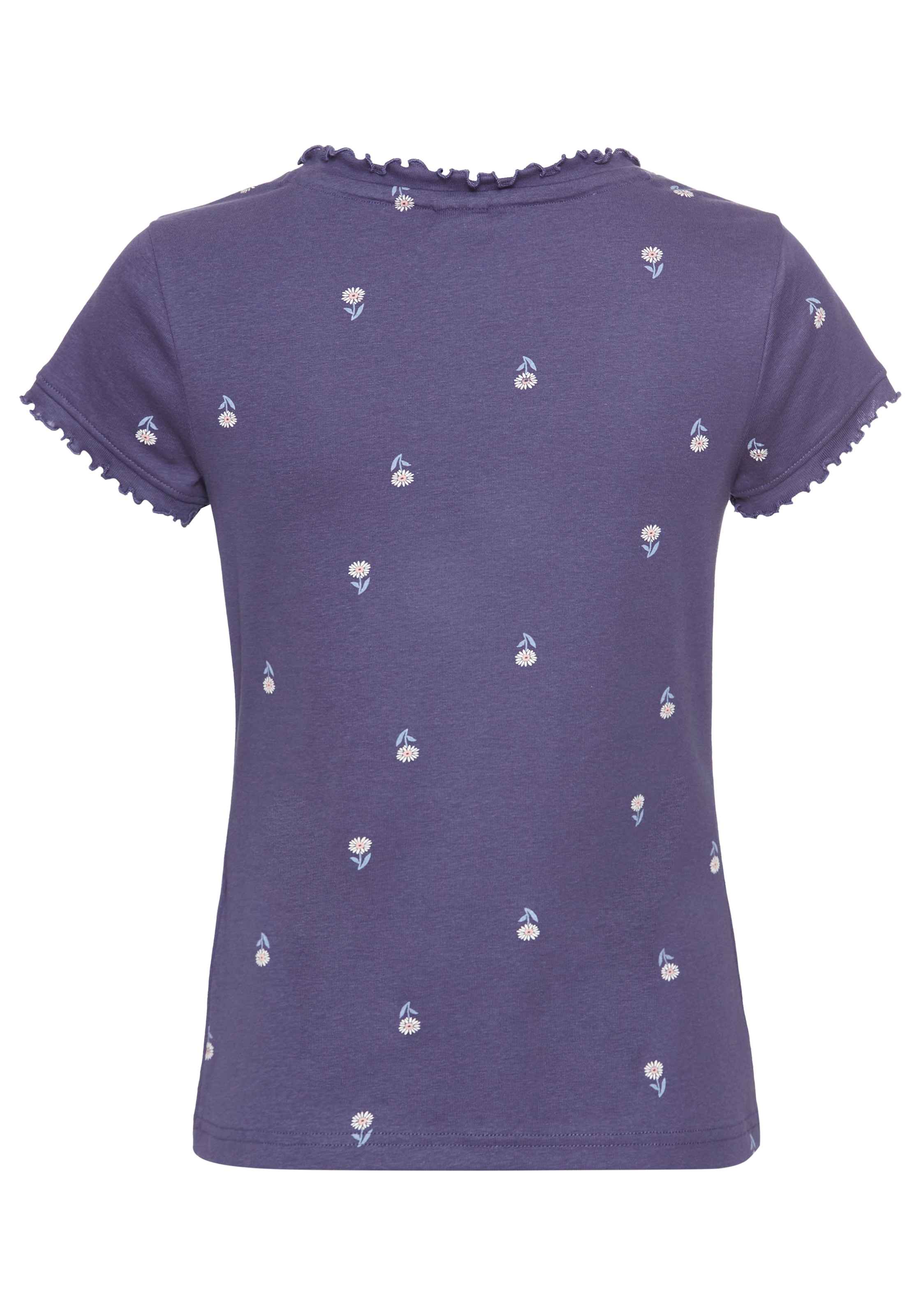 KangaROOS Kurzarmshirt kurzärmelig,  figurbetont,  aus Baumwolle