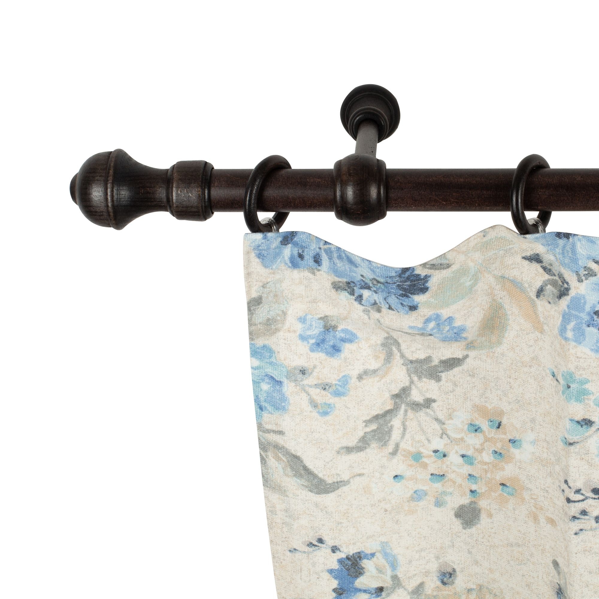 SN DECO GROUP Tringle à rideaux »Ares« 1 läufig-läufig Fixmass 28 mm, Holz, verschiedene Längen und Farben, Komplettset