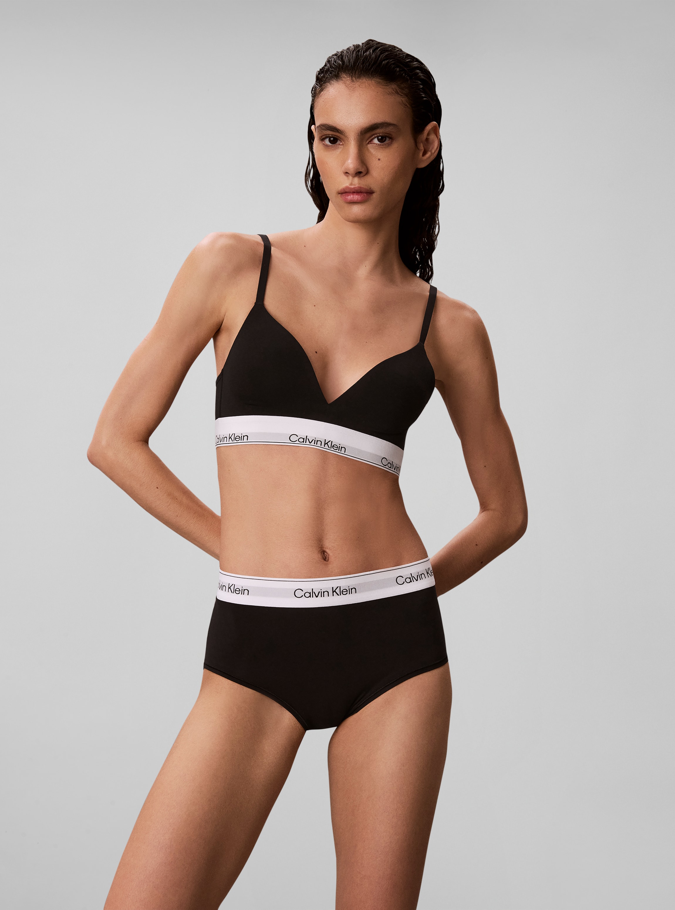 Calvin Klein Underwear Hipster à taille haute »HIGH WAIST HIPSTER« coupe régulière avec ceinture élastique