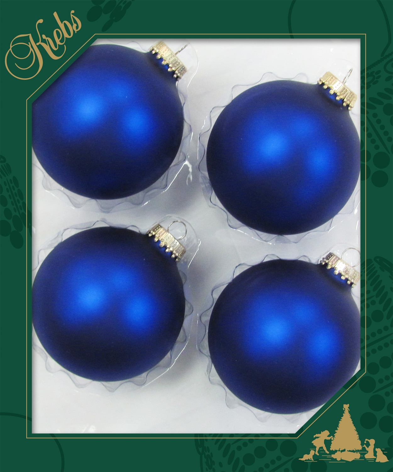 Krebs Glas Lauscha Weihnachtsbaumkugel »CBK78261, Weihnachtsdeko, Christbaumschmuck, Christbaumkugeln Glas«